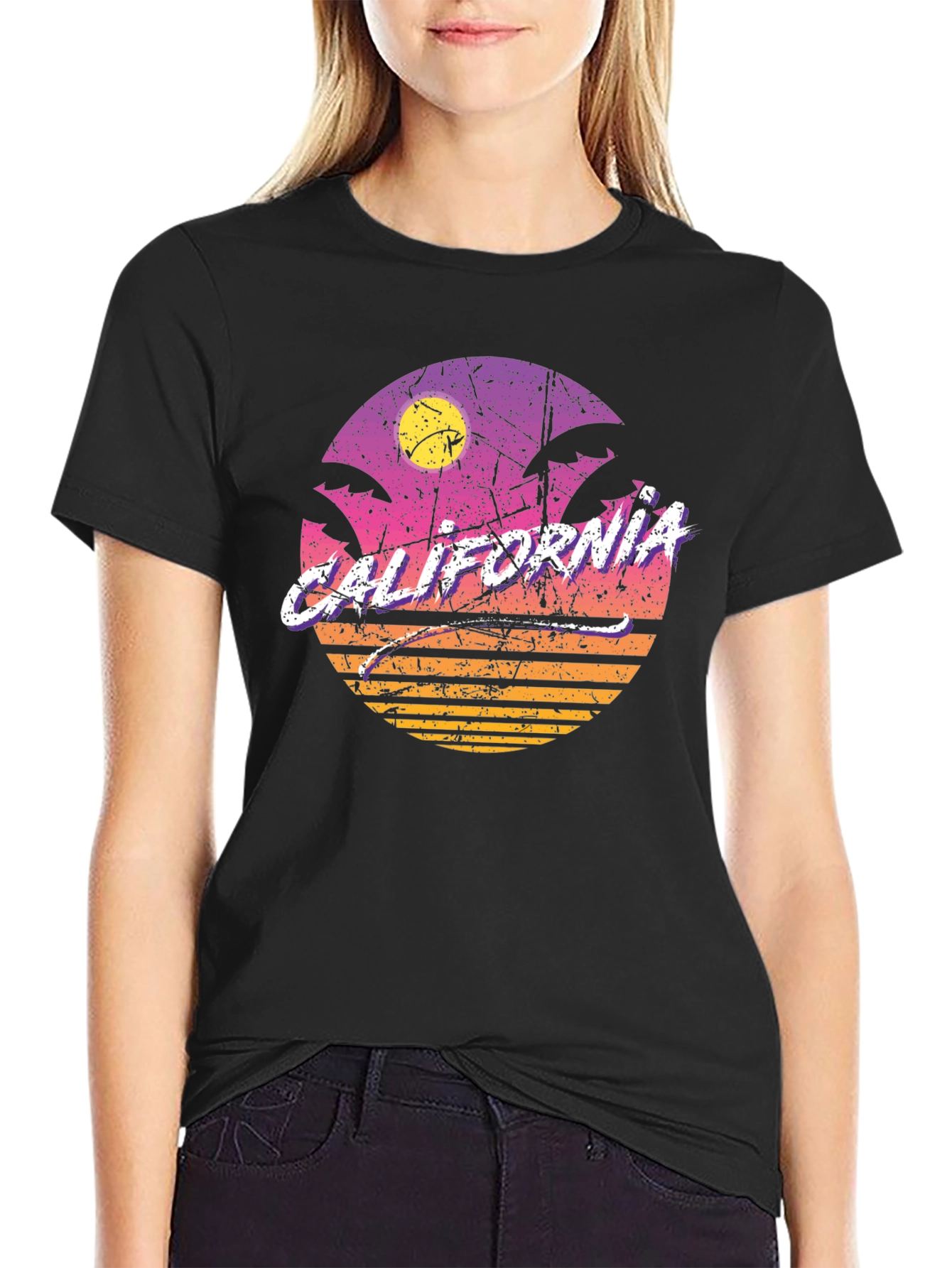 Retro California Sunset T-Shirt