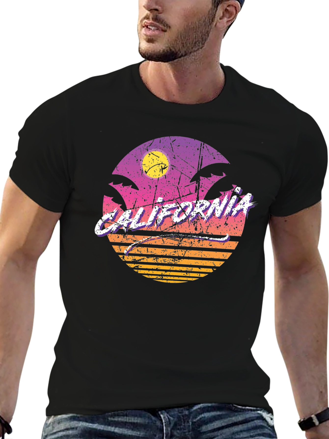 Retro California Sunset T-Shirt