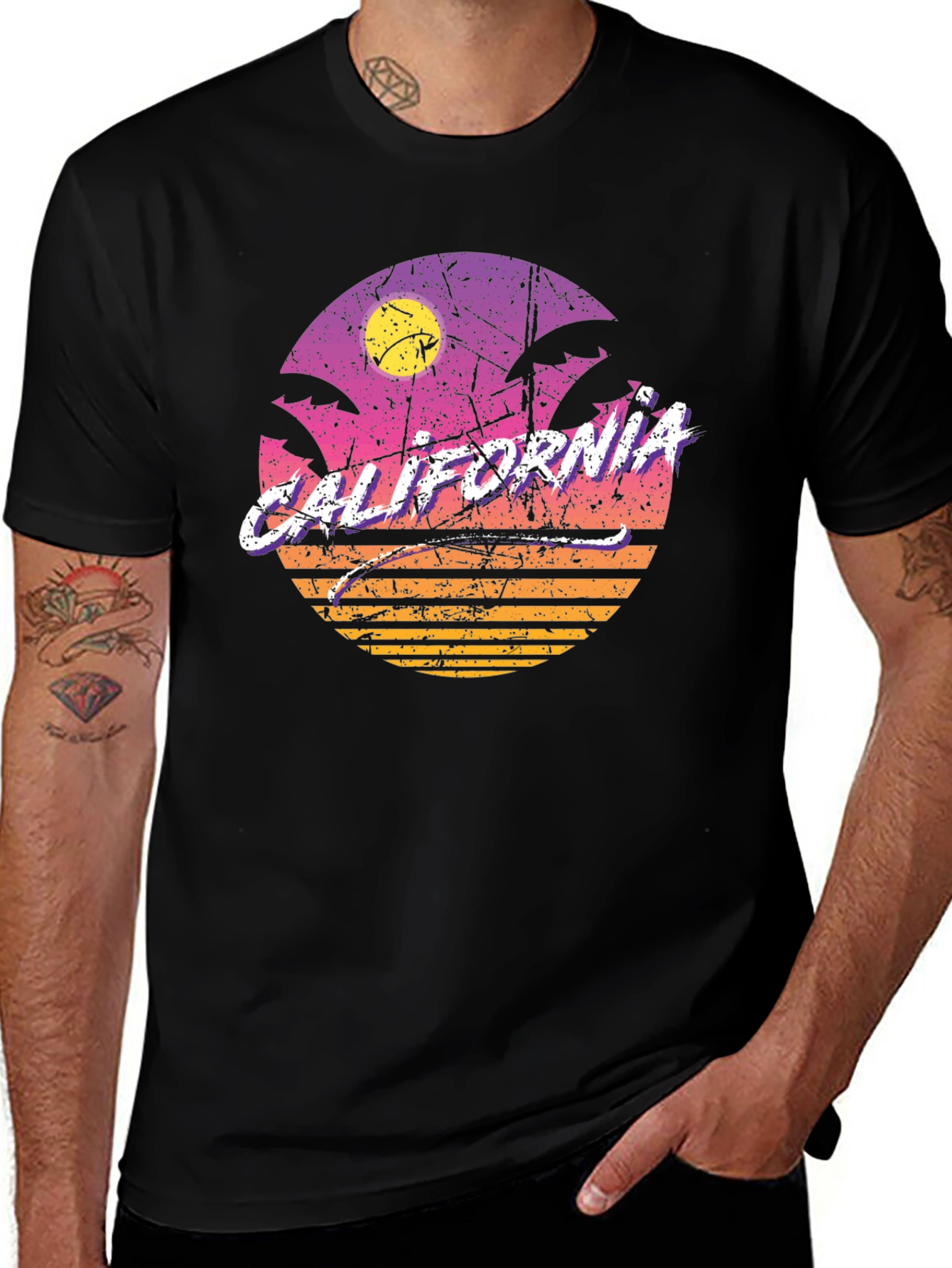 Retro California Sunset T-Shirt