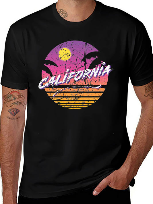 Retro California Sunset T-Shirt