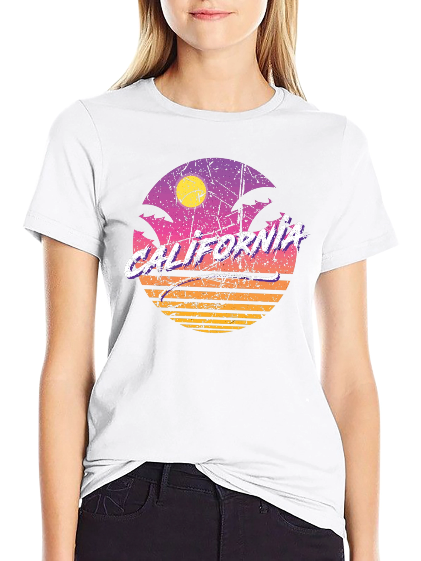 Retro California Sunset T-Shirt