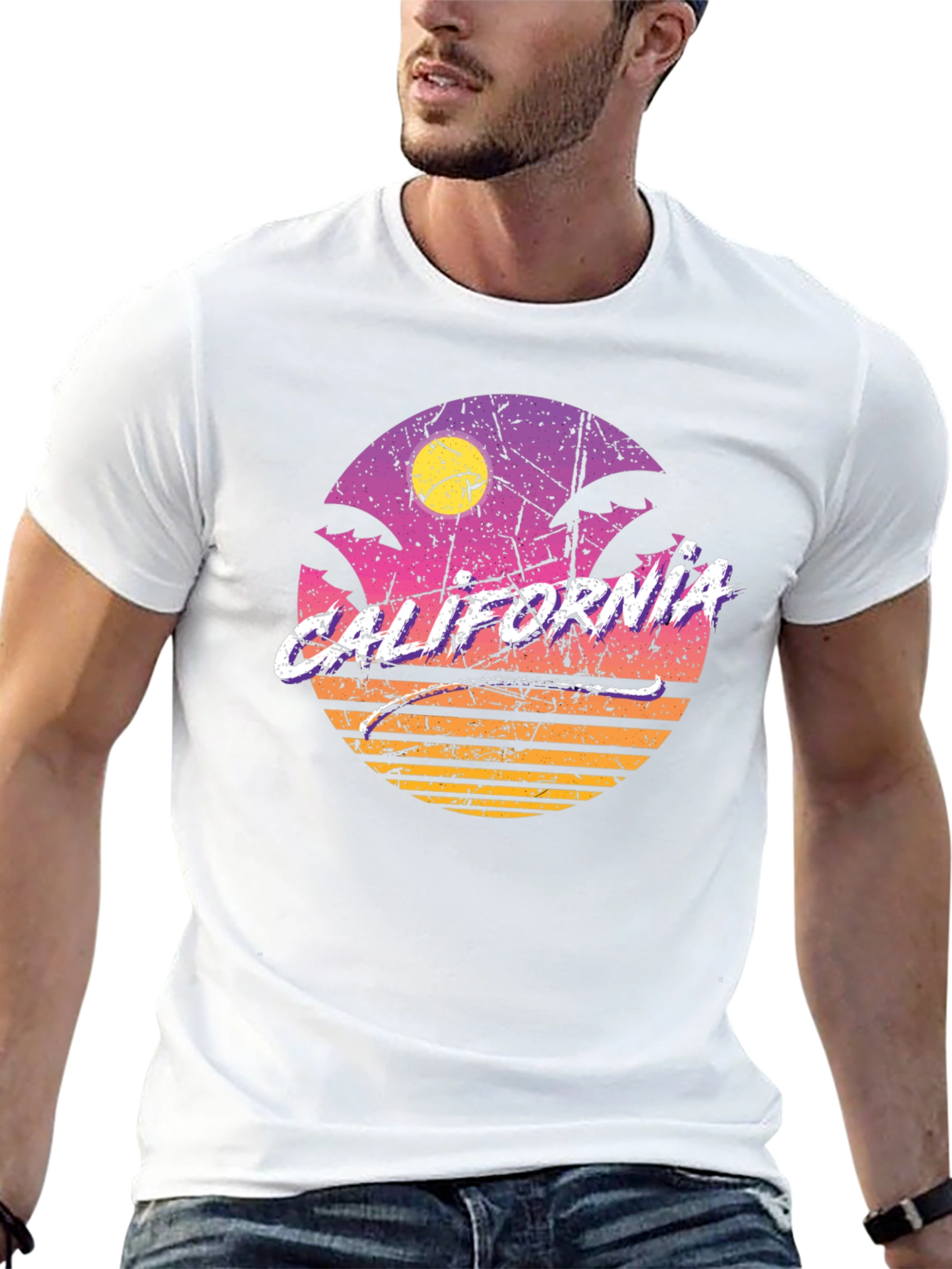 Retro California Sunset T-Shirt