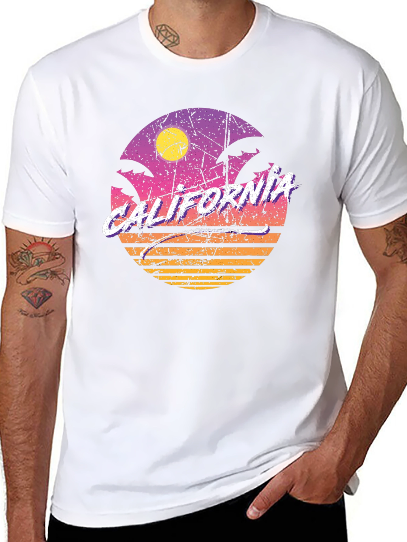 Retro California Sunset T-Shirt