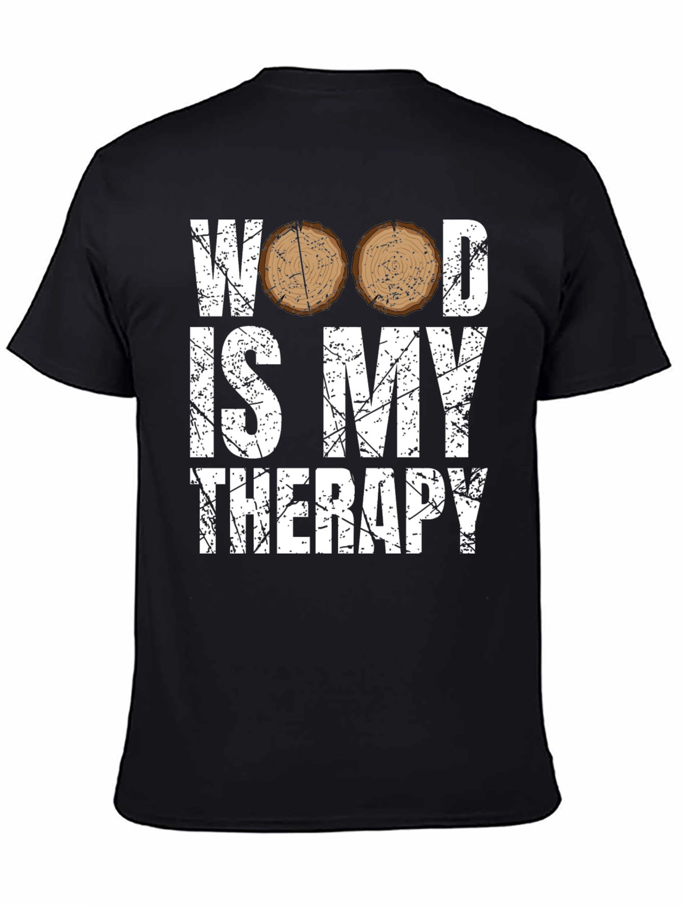 Wood Is My Therapy Graphic T-Shirt