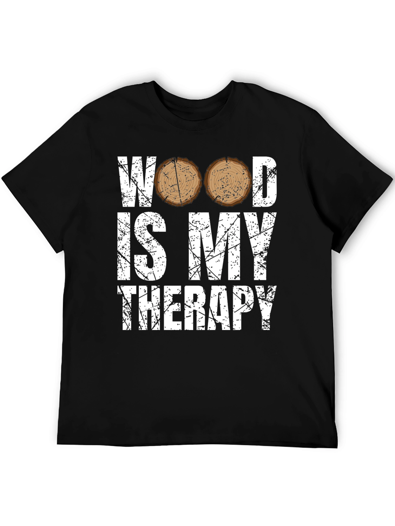 Wood Is My Therapy Graphic T-Shirt