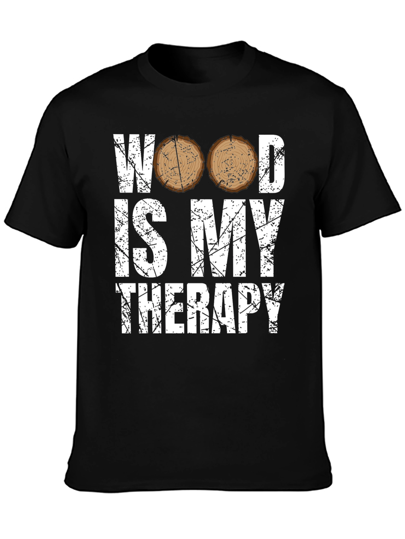 Wood Is My Therapy Graphic T-Shirt