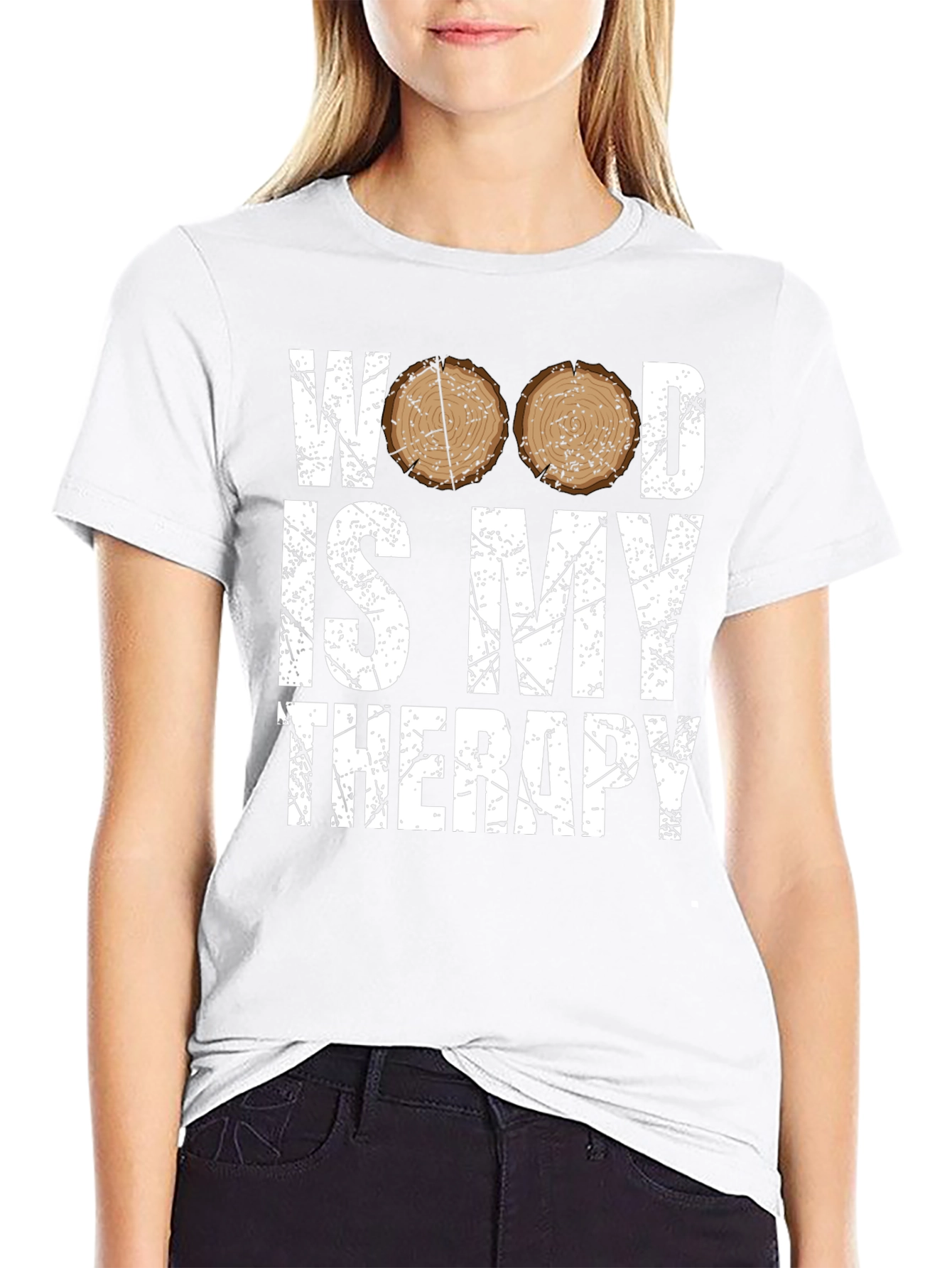 Wood Is My Therapy Graphic T-Shirt