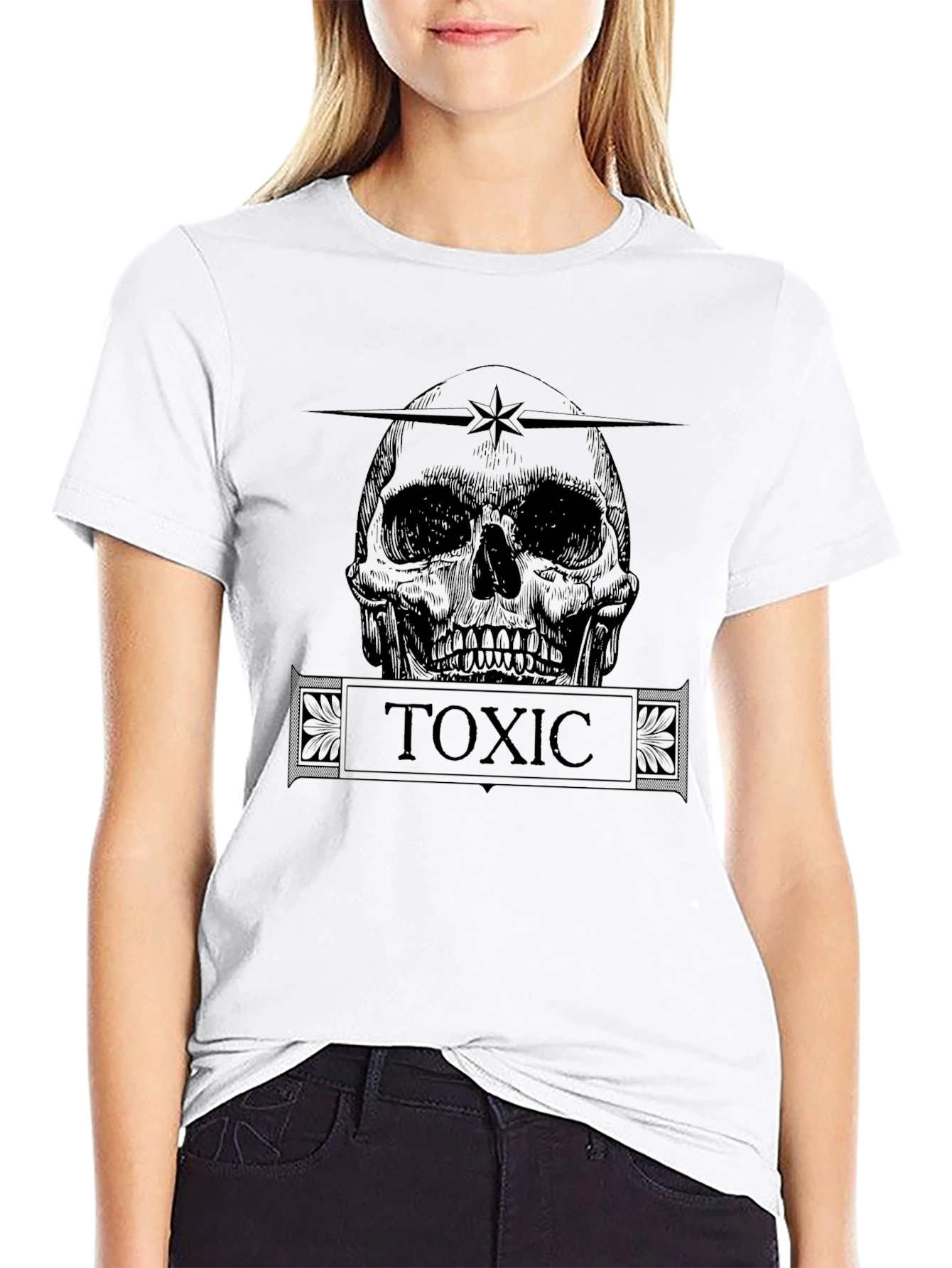 Toxic Skull Graphic T-Shirt