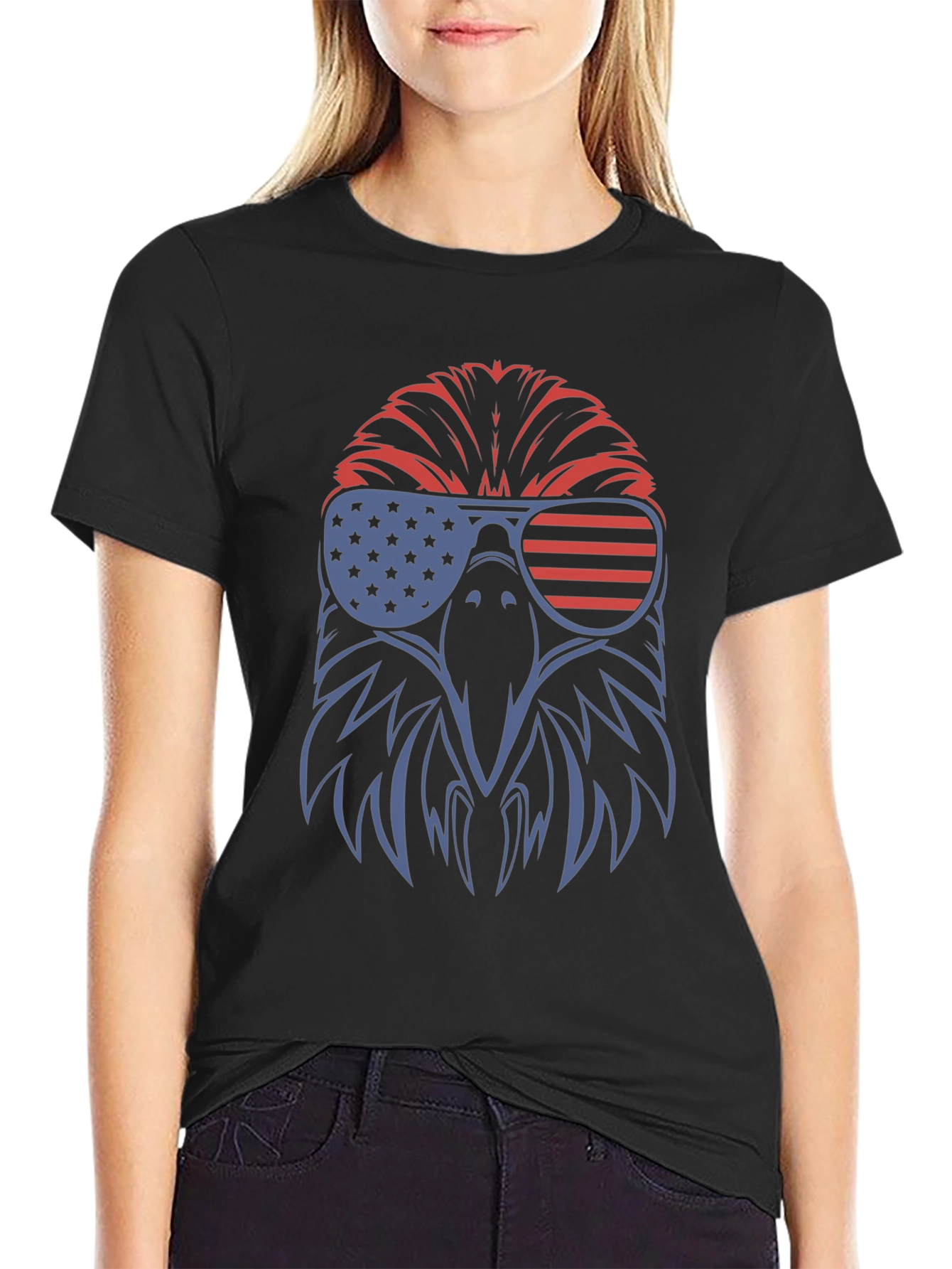 USA Eagle Graphic Tee - Patriotic Pride