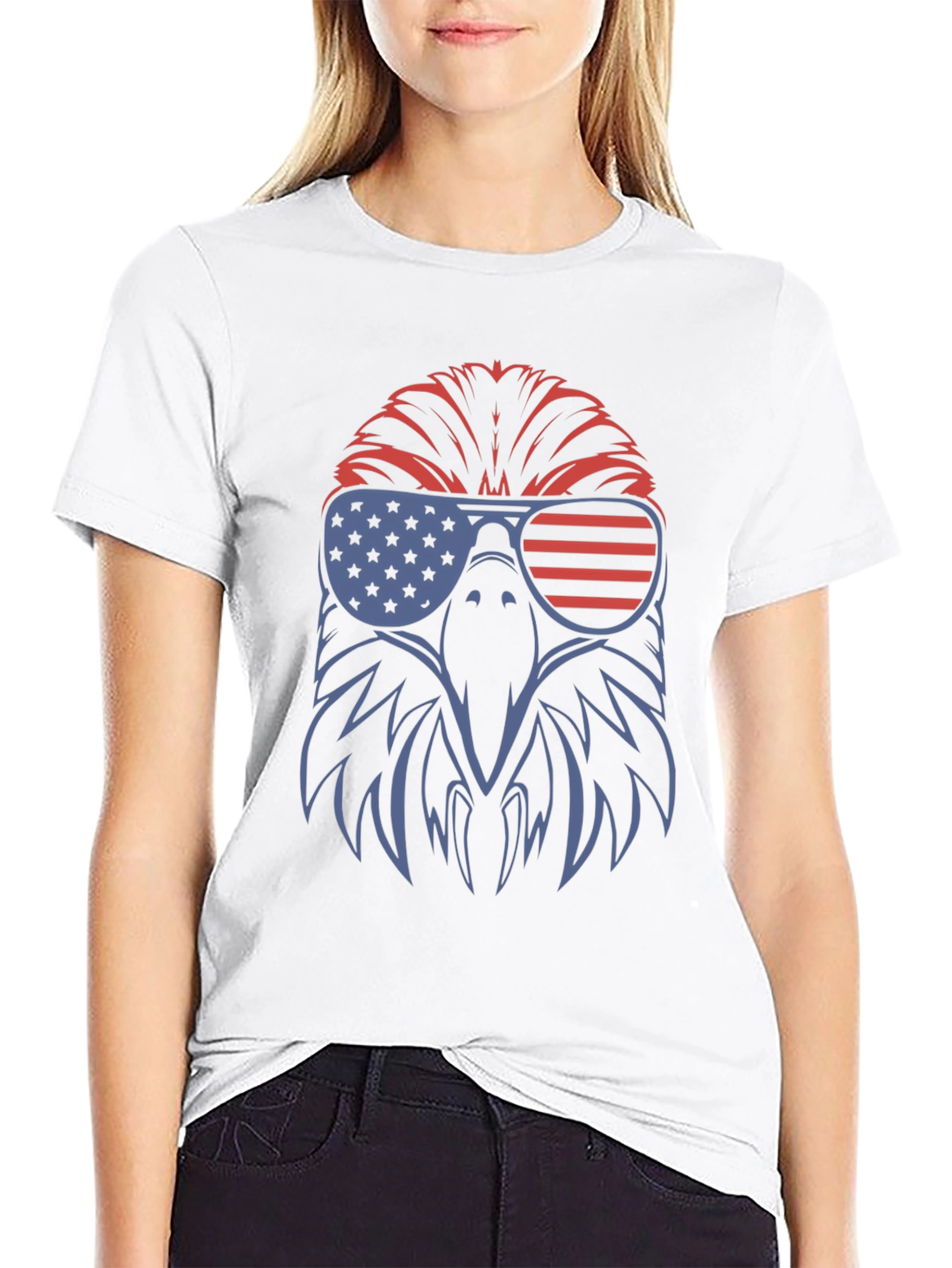 USA Eagle Graphic Tee - Patriotic Pride
