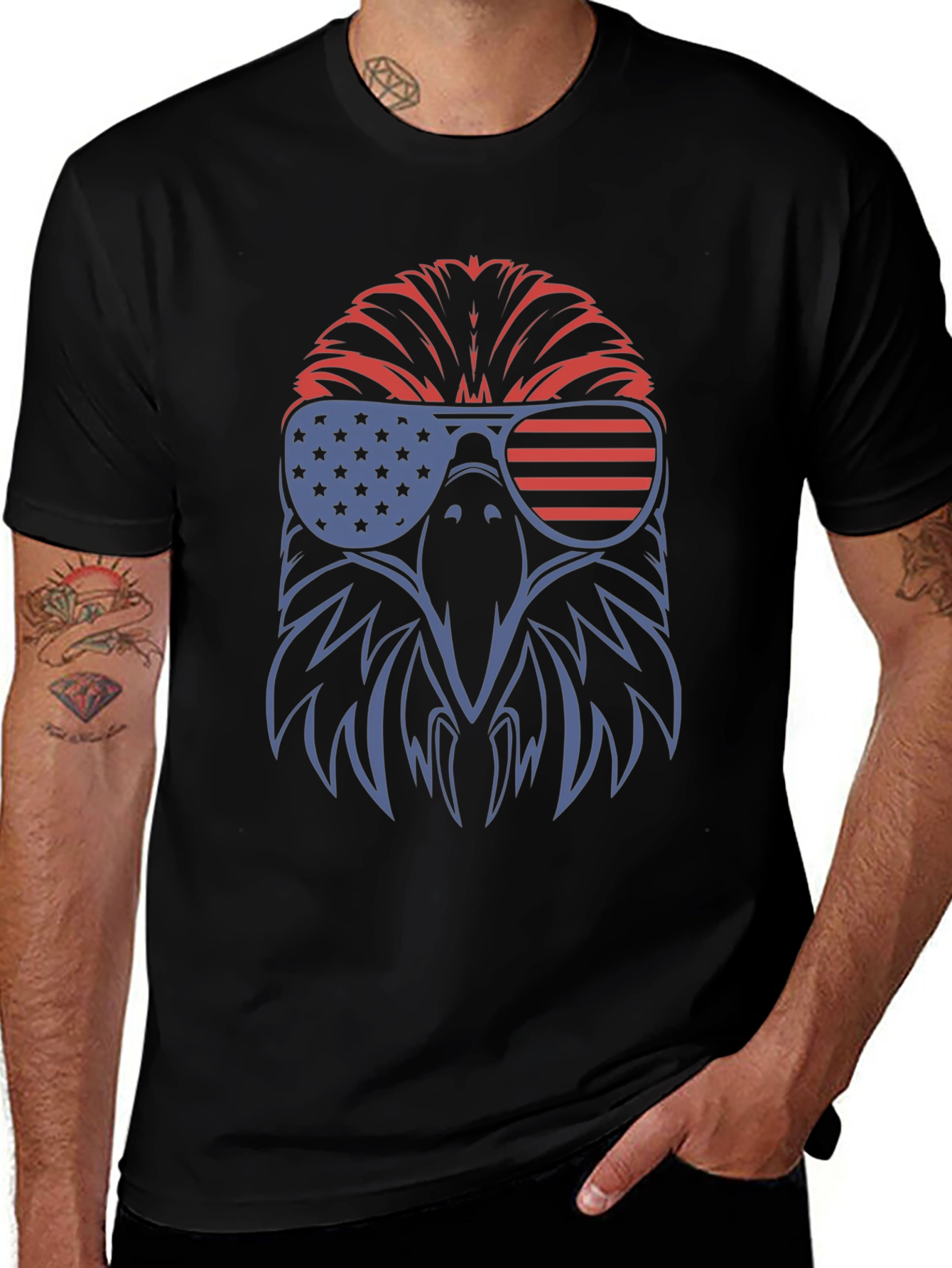 USA Eagle Graphic Tee - Patriotic Pride