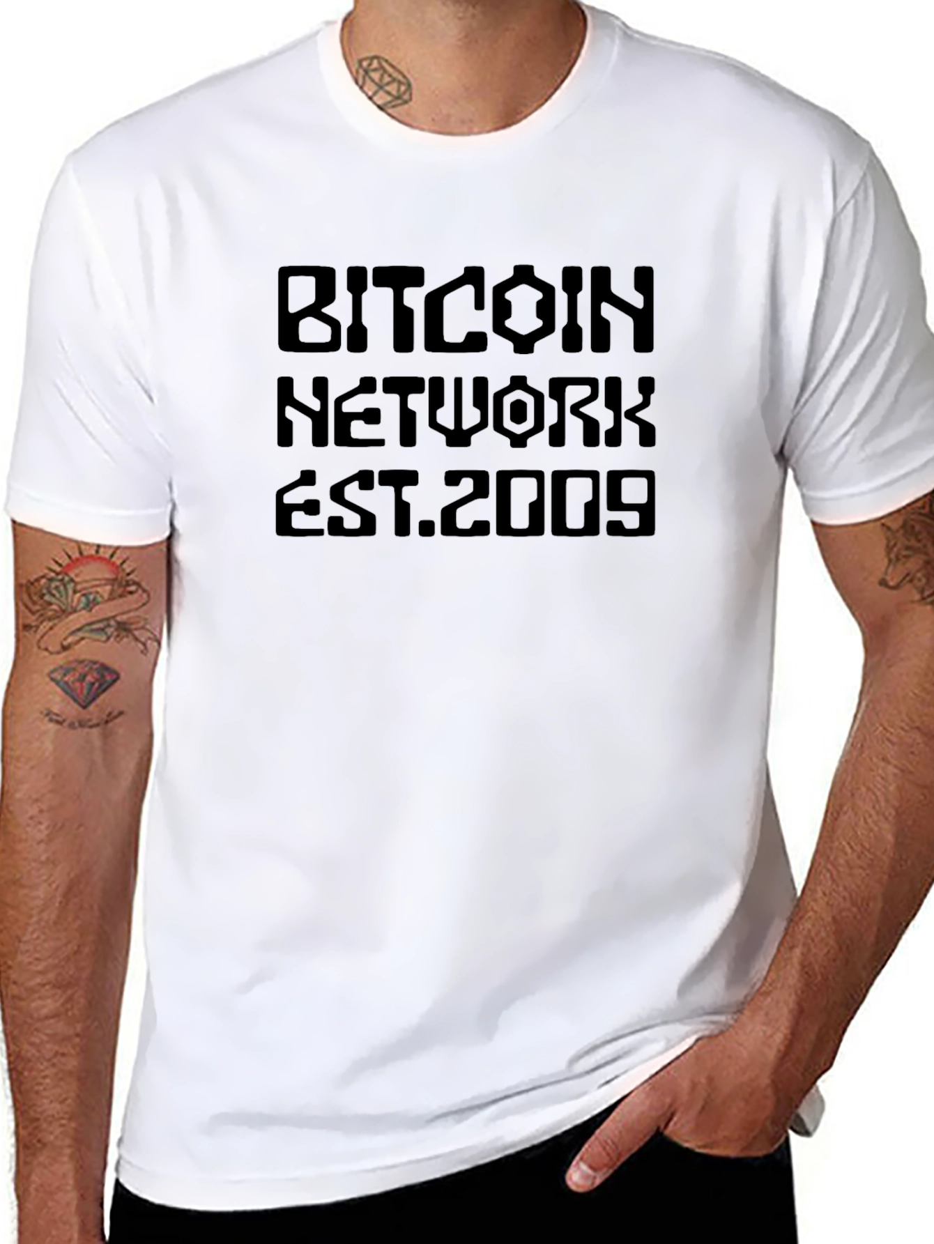Bitcoin Network Est. 2009 Black T-Shirt