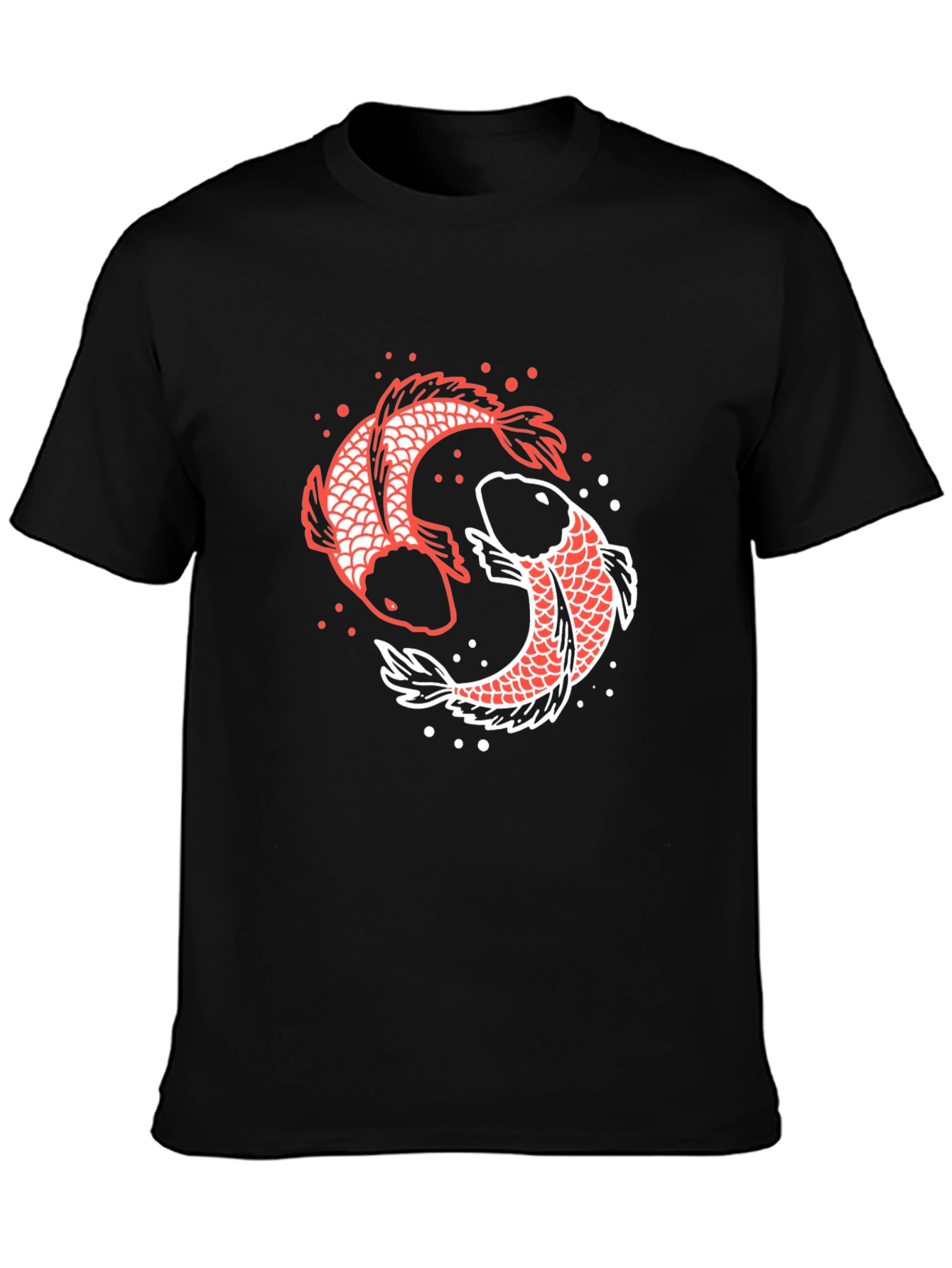 Koi Fish Yin Yang Graphic Tee