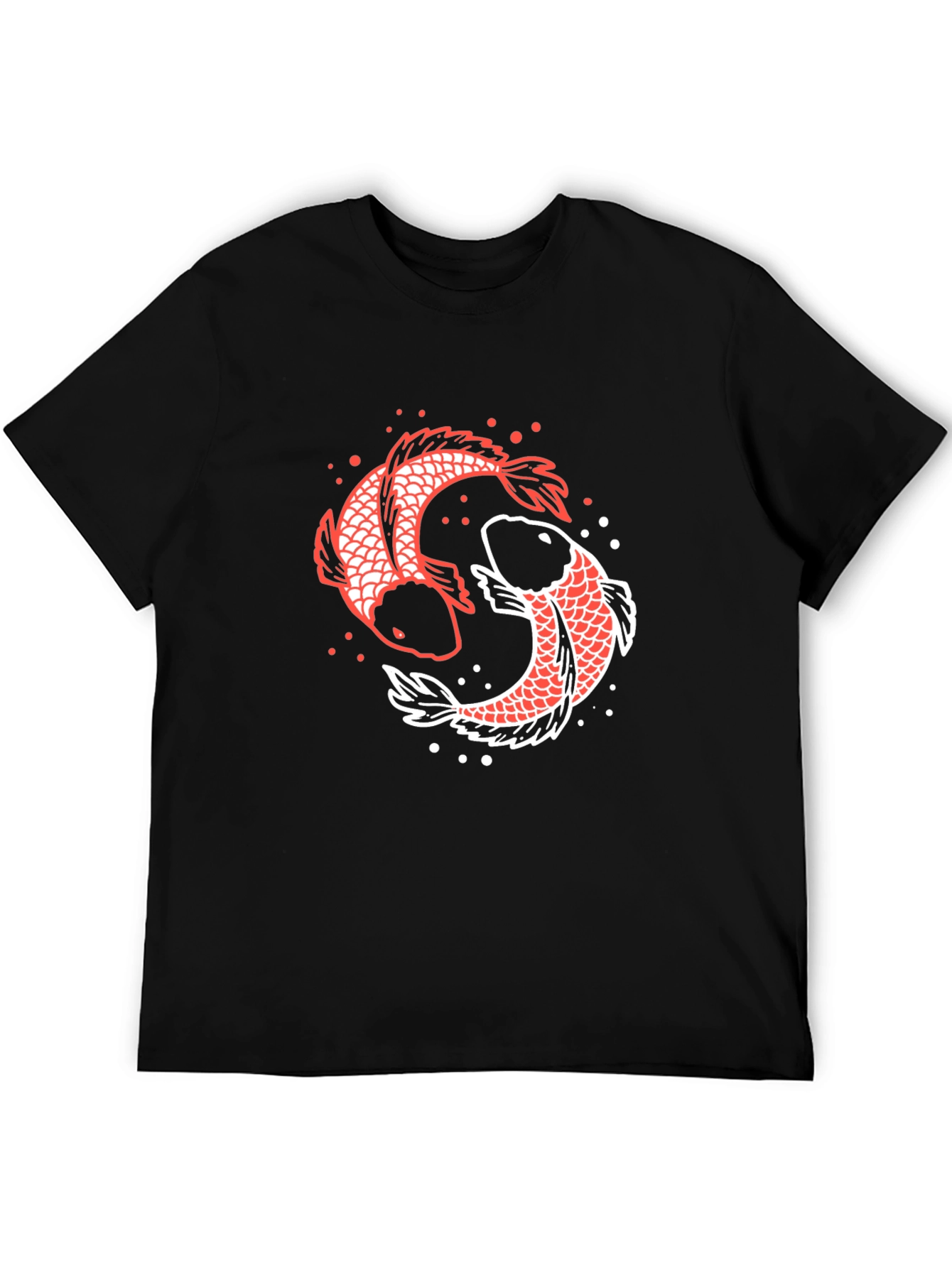Koi Fish Yin Yang Graphic Tee