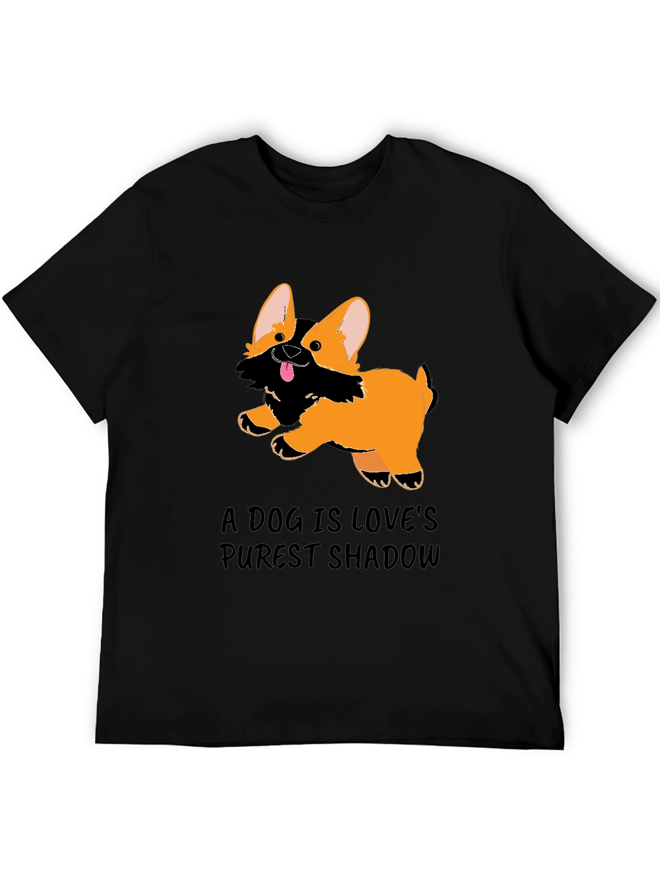 A Dog Is Love’s Purest Shadow T-Shirt – Cute Corgi Graphic Tee