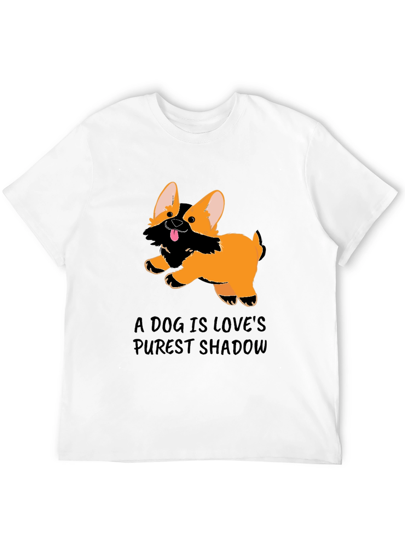 A Dog Is Love’s Purest Shadow T-Shirt – Cute Corgi Graphic Tee