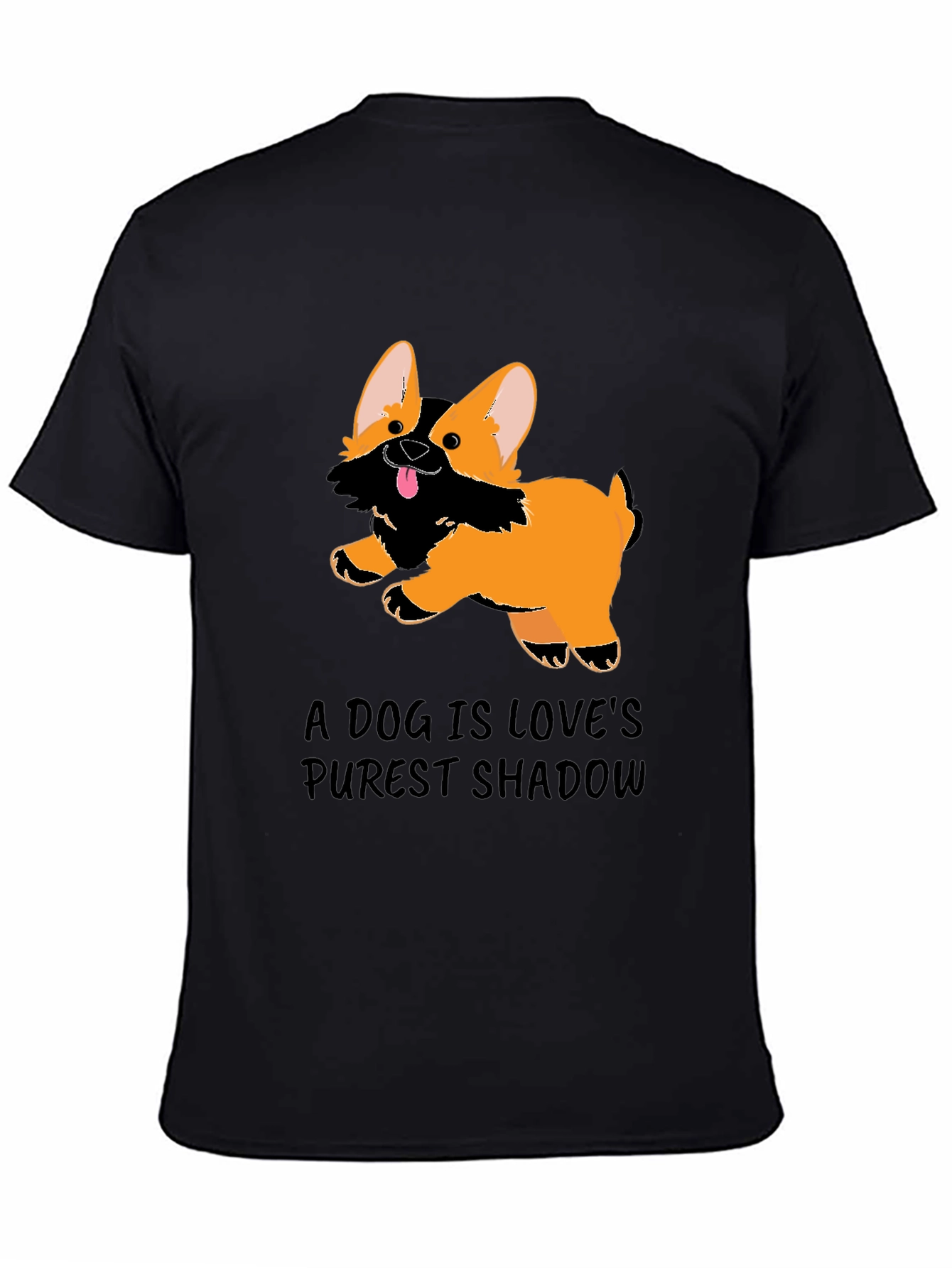 A Dog Is Love’s Purest Shadow T-Shirt – Cute Corgi Graphic Tee