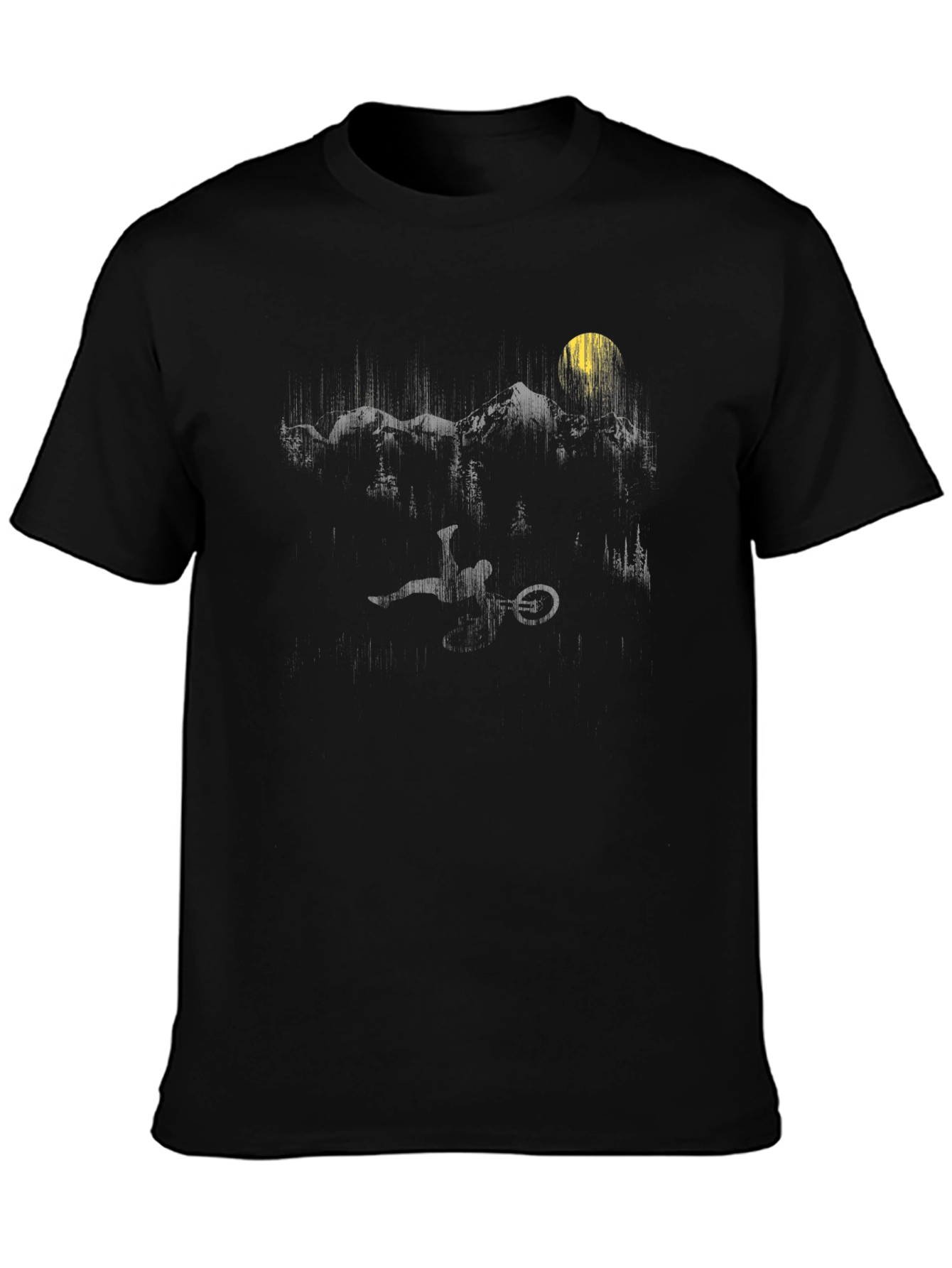 Mountain Bike Rider Silhouette Tee
