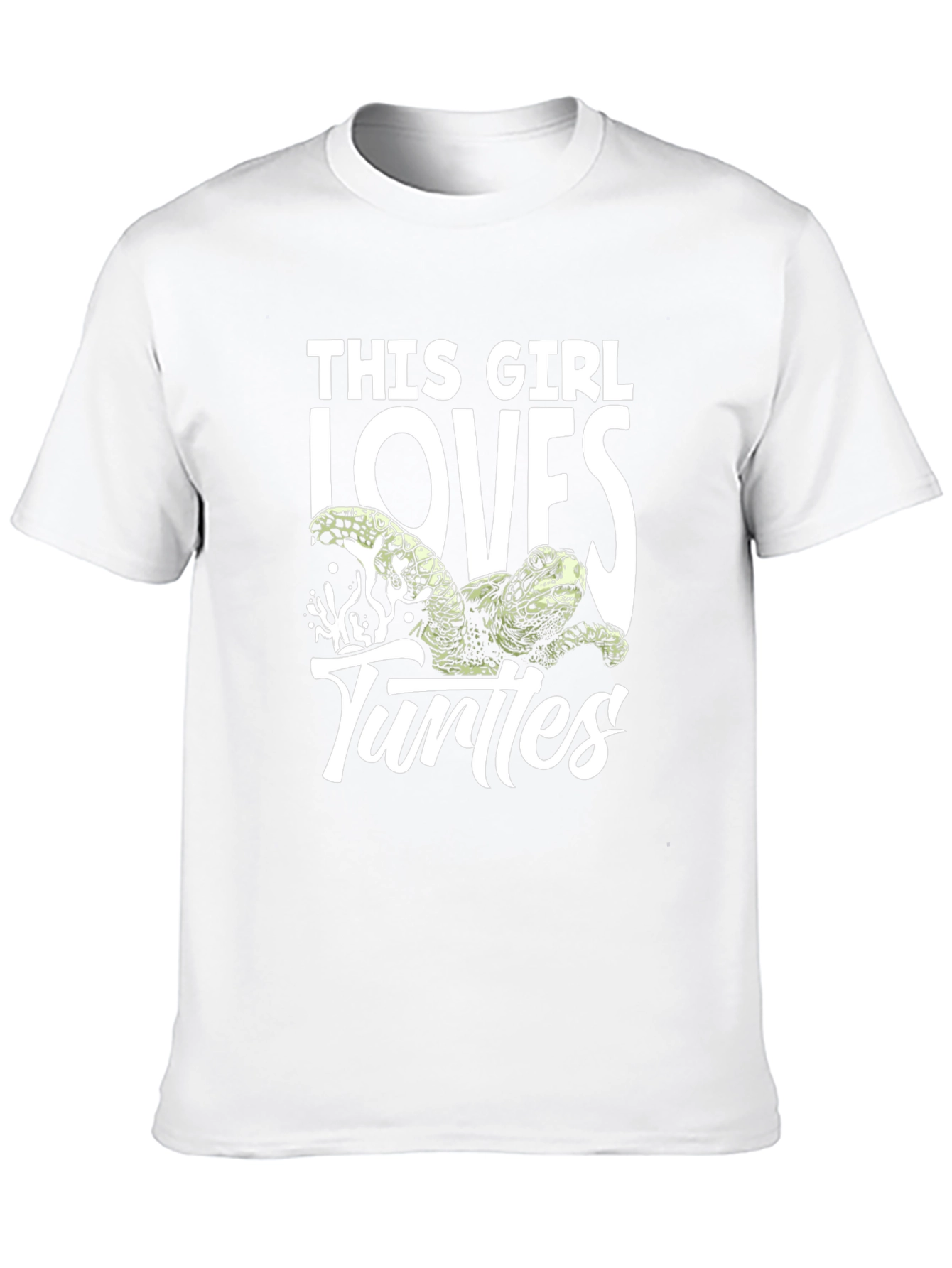 This Girl Loves Turtles Black T-Shirt