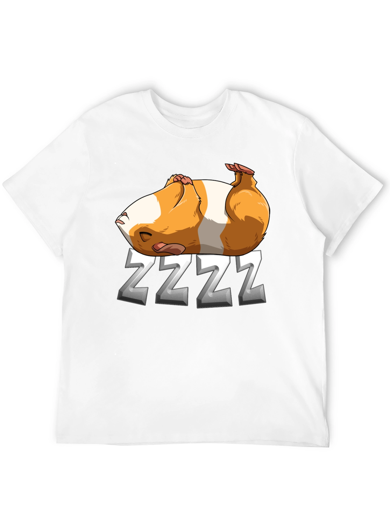 Sleeping Guinea Pig ZZZ T-Shirt - Black