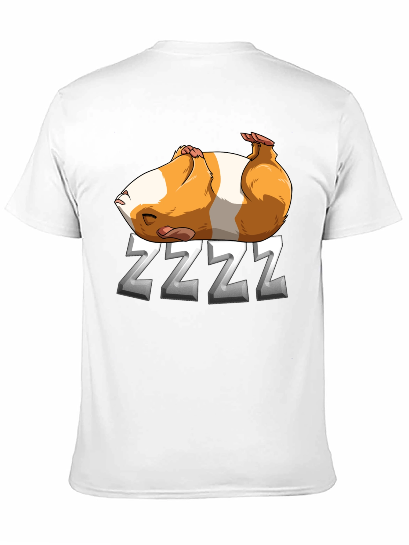 Sleeping Guinea Pig ZZZ T-Shirt - Black