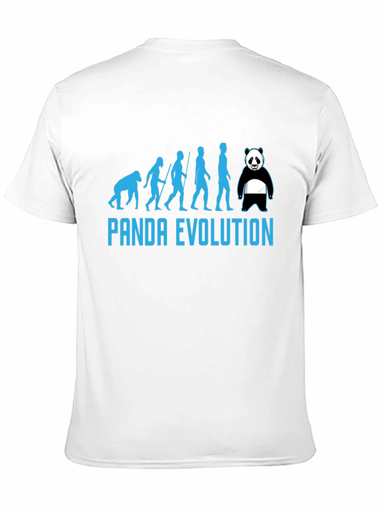 Panda Evolution Black T-Shirt - Humorous Design