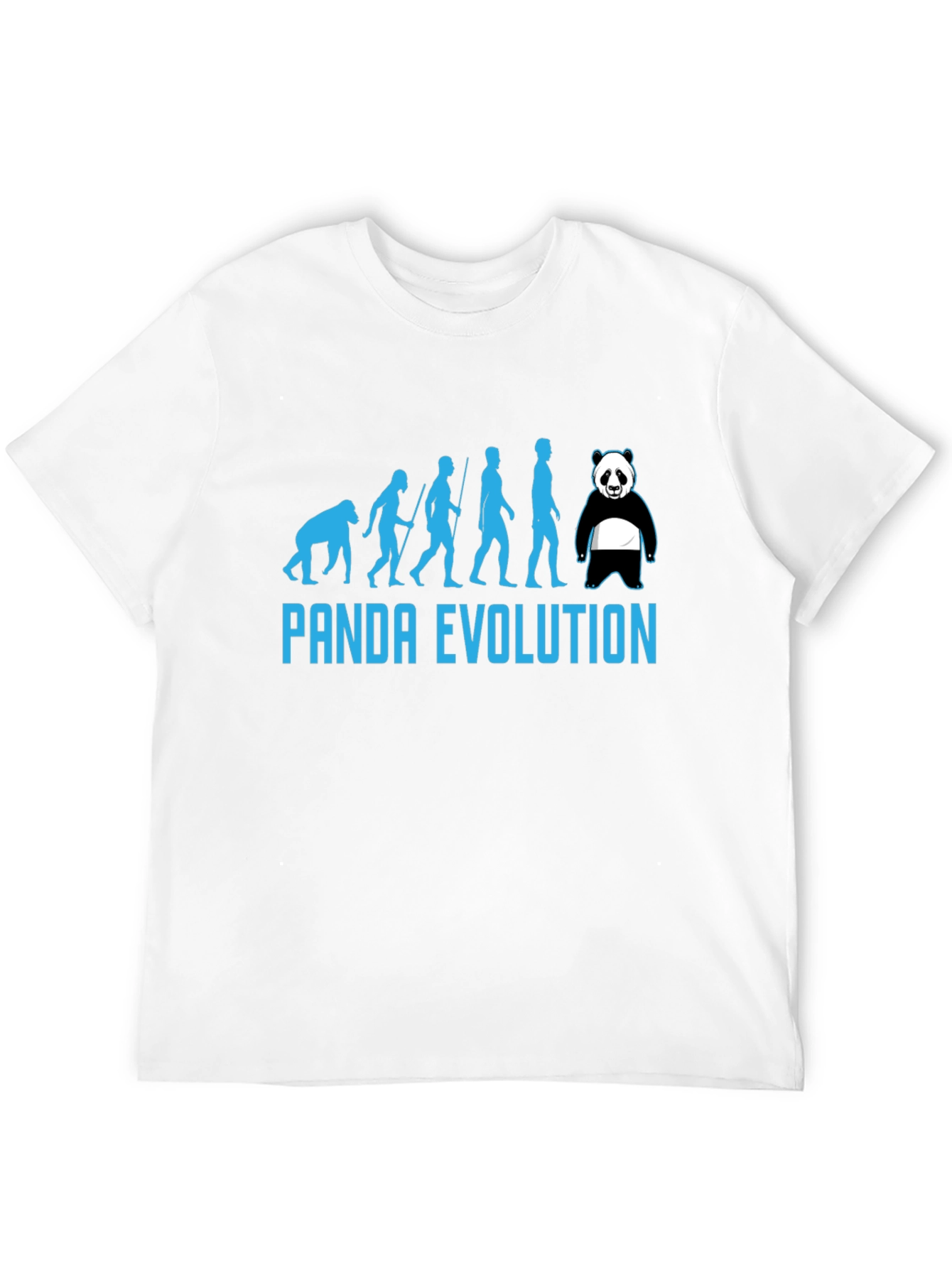 Panda Evolution Black T-Shirt - Humorous Design