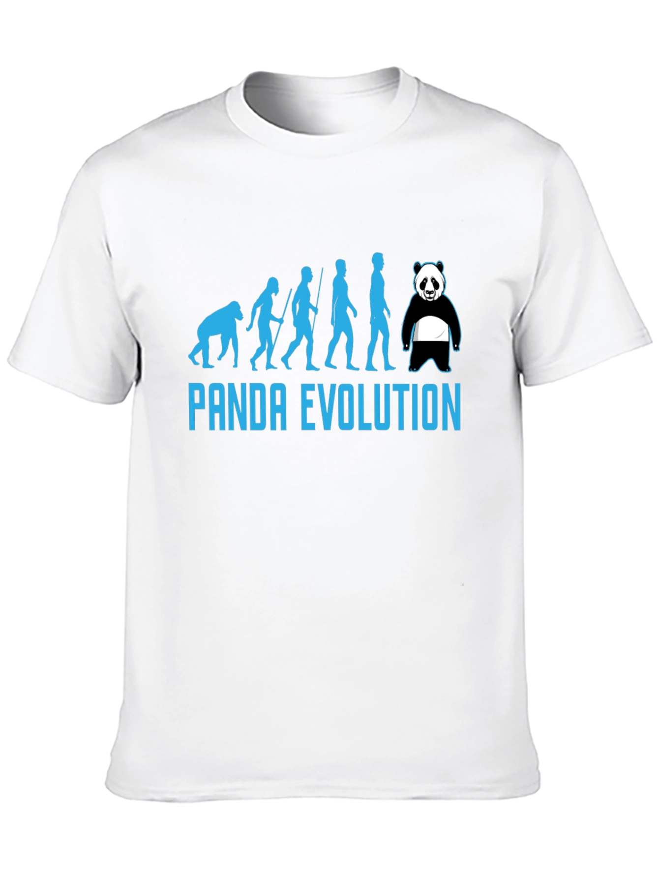 Panda Evolution Black T-Shirt - Humorous Design