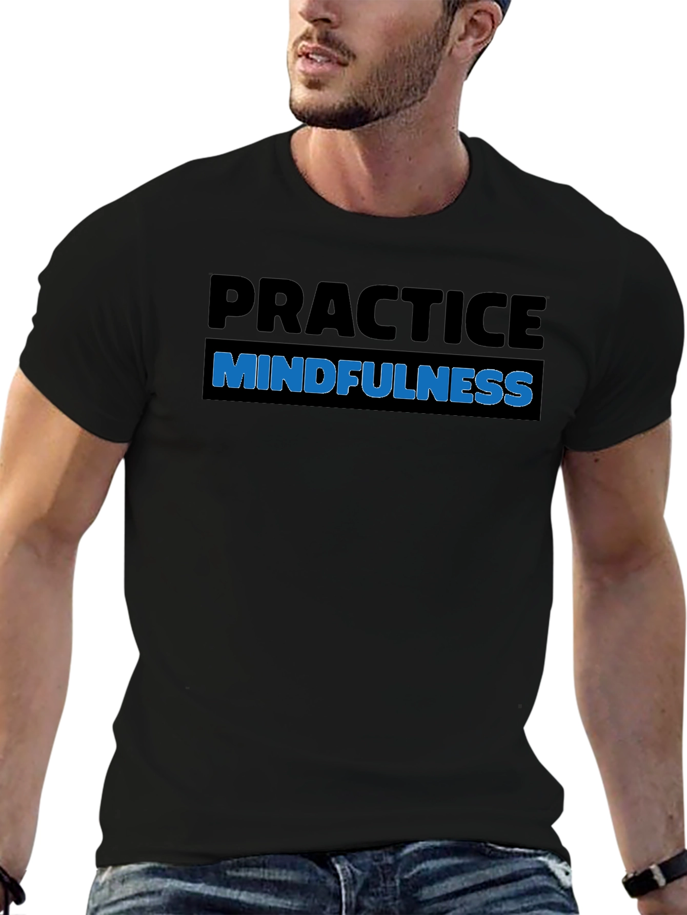 Practice Mindfulness T-Shirt - Black