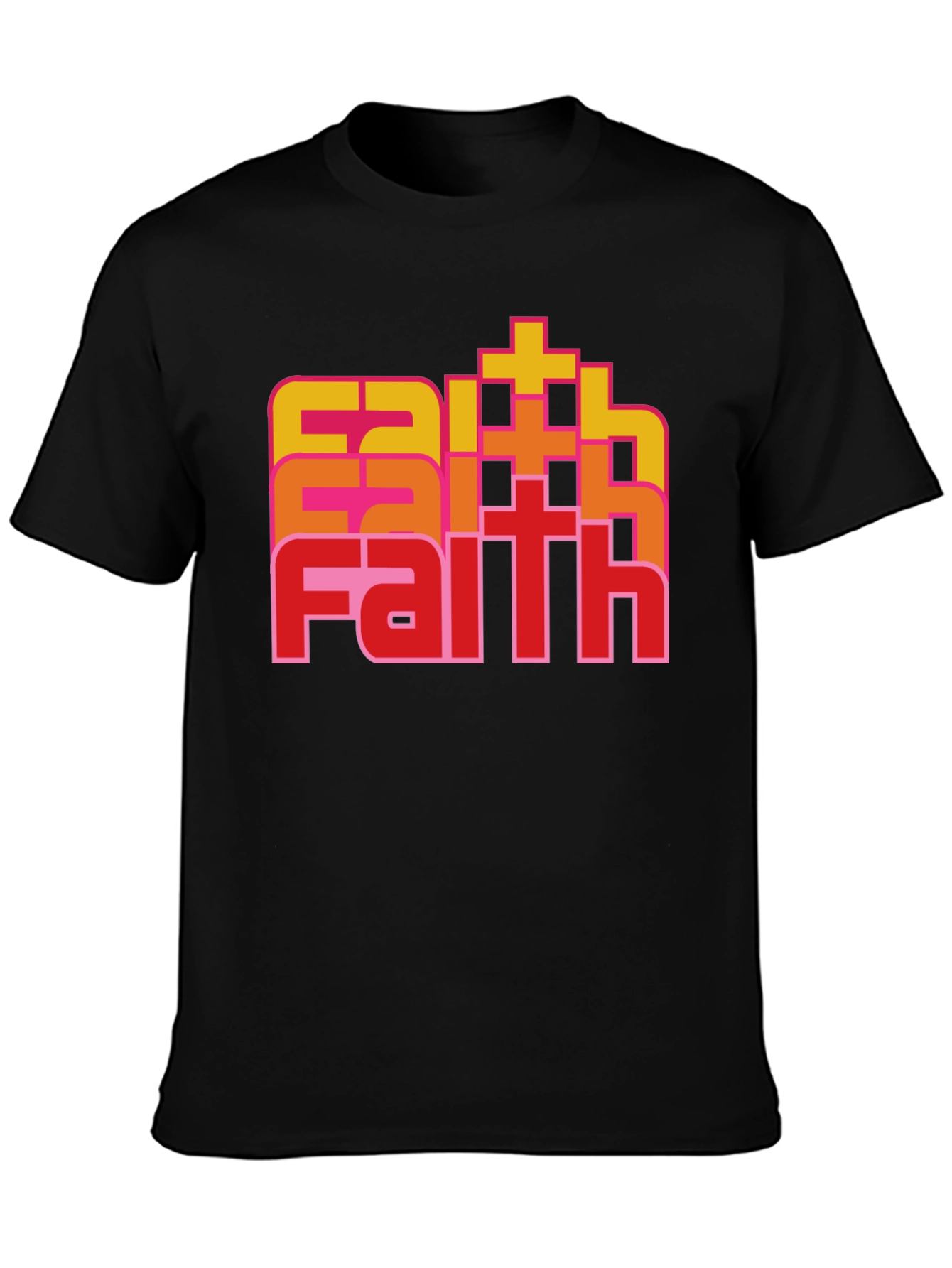 Faith Retro Stacked T-Shirt