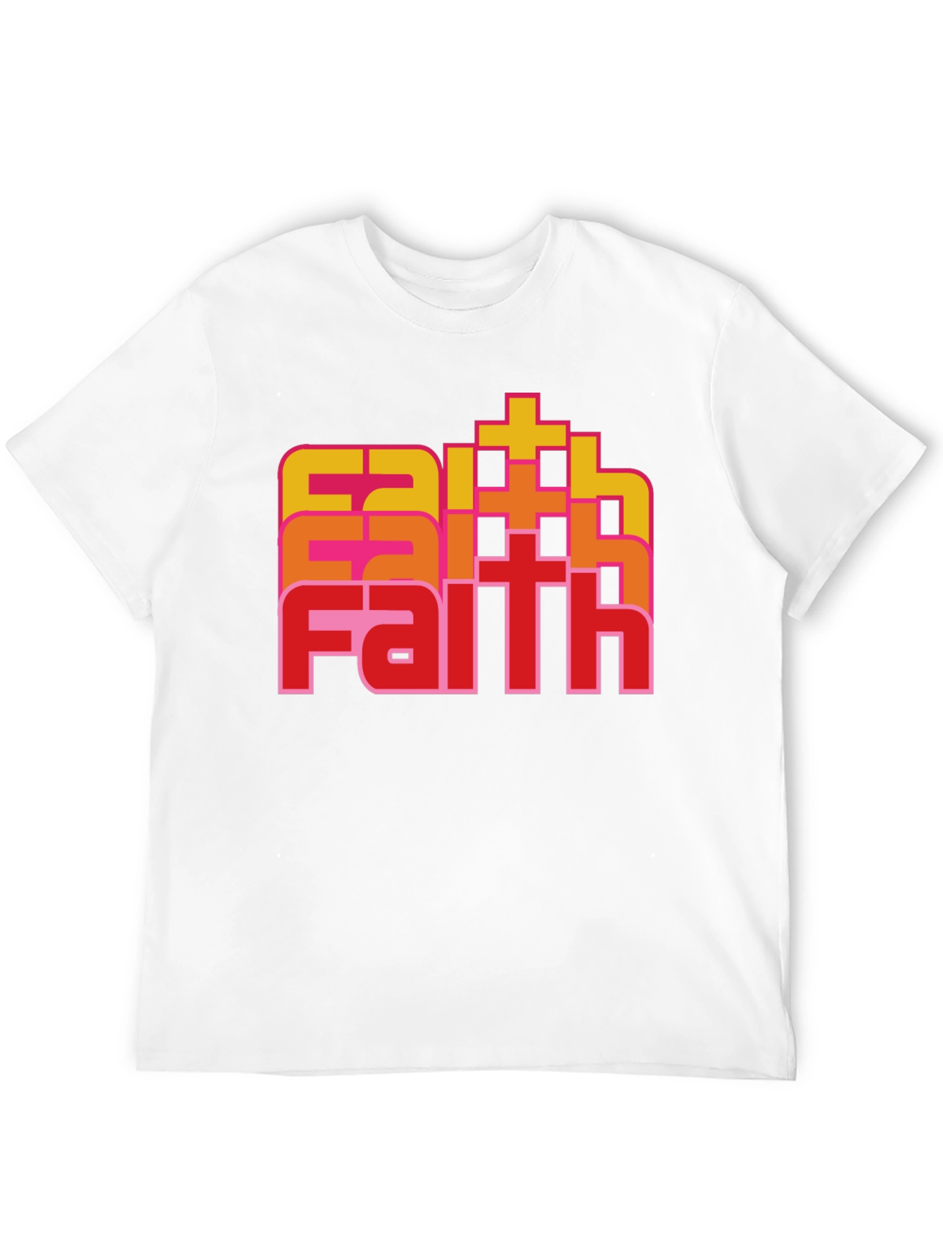Faith Retro Stacked T-Shirt