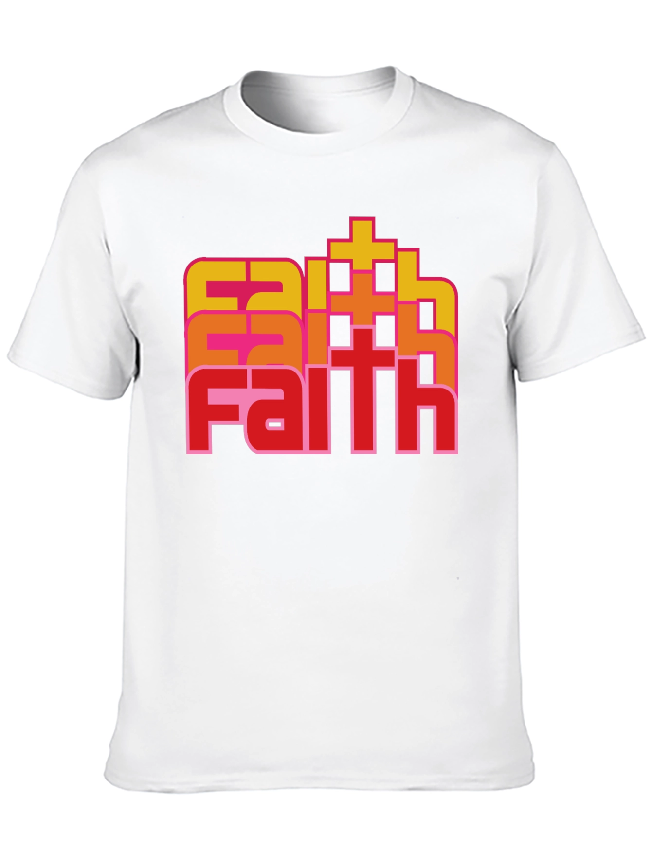 Faith Retro Stacked T-Shirt