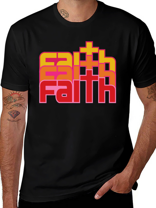Faith Retro Stacked T-Shirt