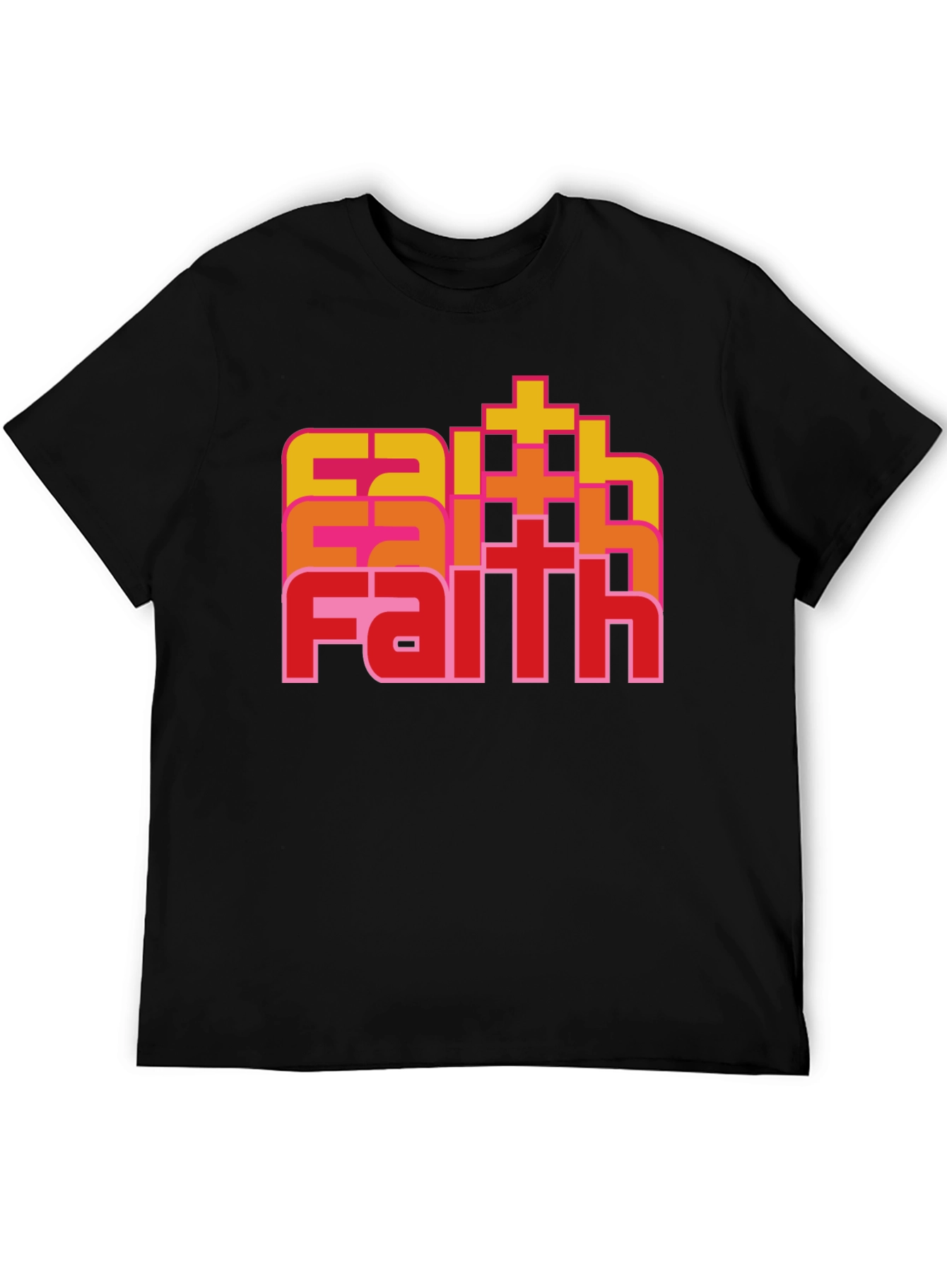 Faith Retro Stacked T-Shirt
