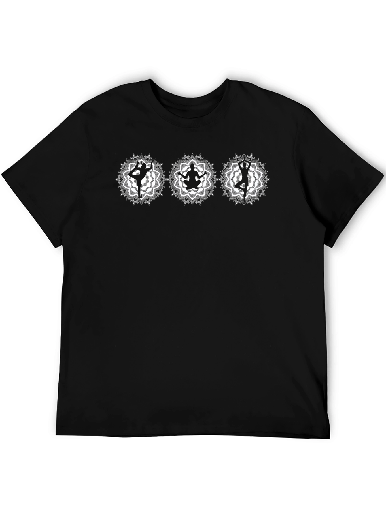 Yoga Mandala Graphic Tee - Meditative Comfort