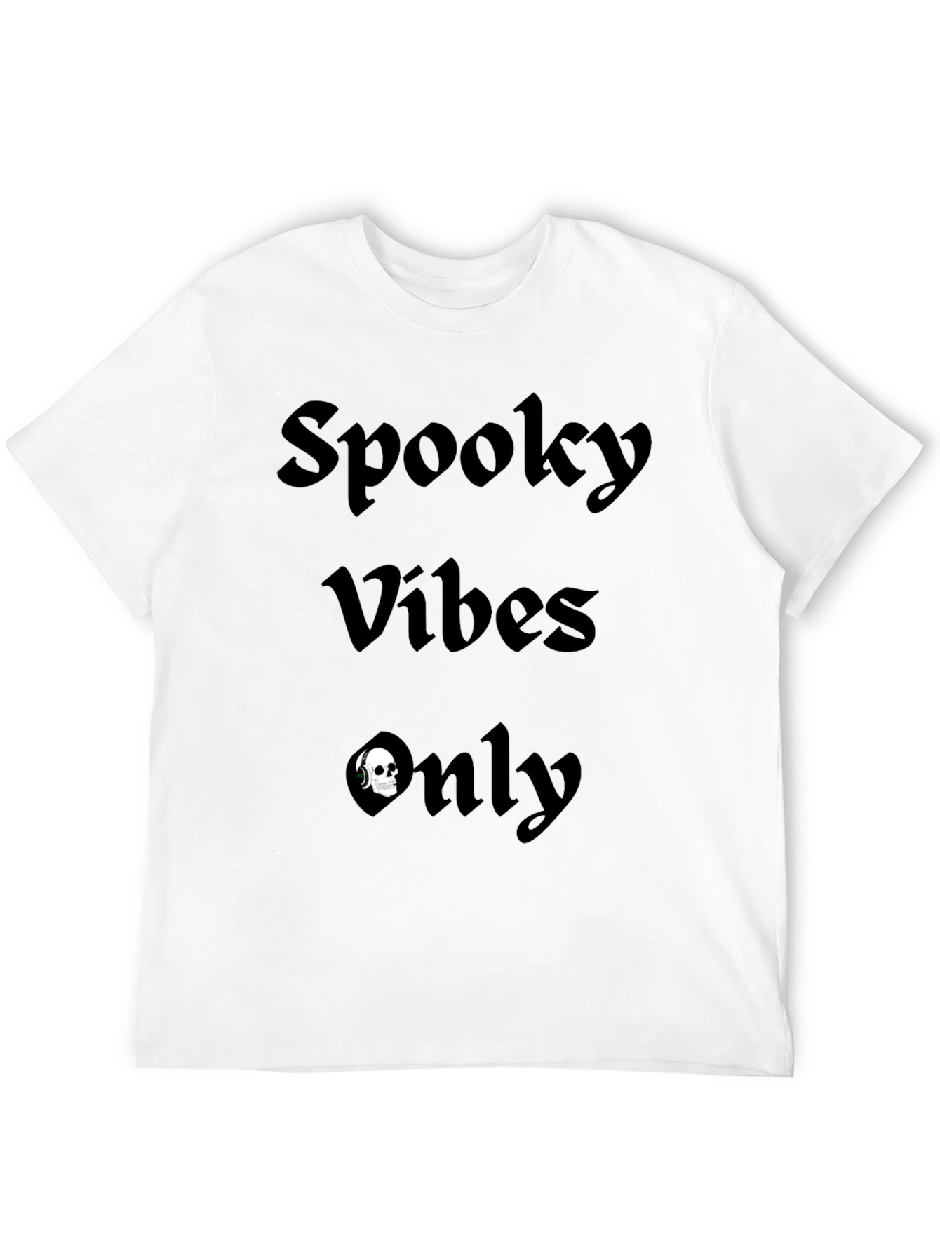 Spooky Vibes Only Graphic Tee - Black Halloween Shirt