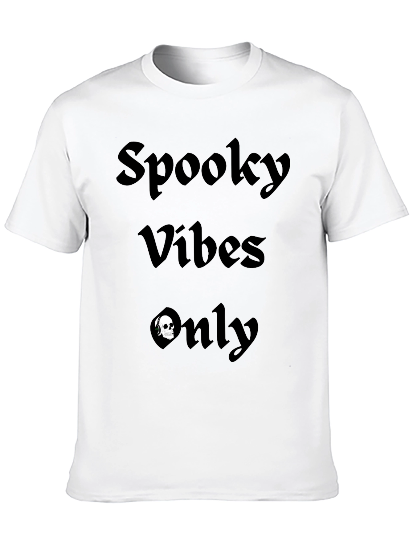 Spooky Vibes Only Graphic Tee - Black Halloween Shirt