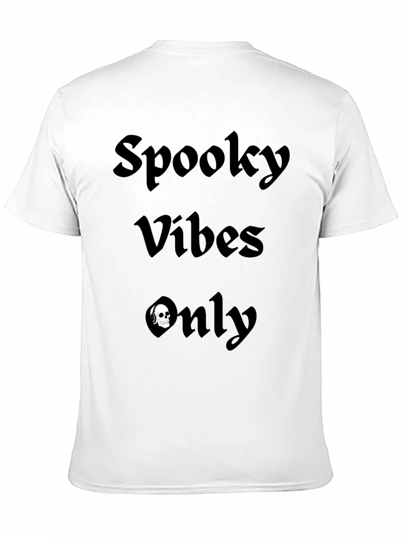 Spooky Vibes Only Graphic Tee - Black Halloween Shirt