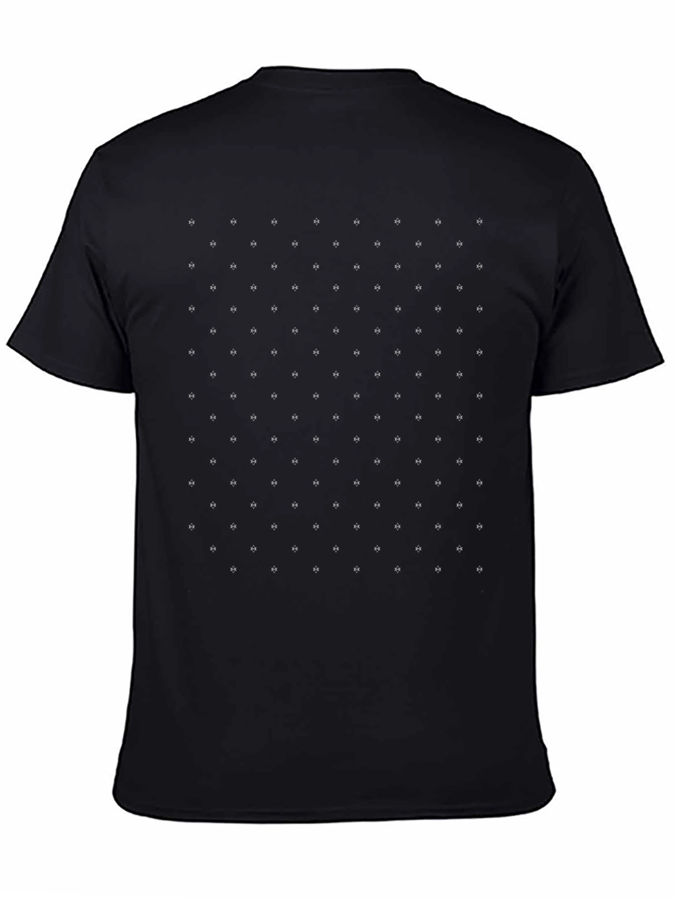 Stylish Black Tee with Minimalist Dot Pattern