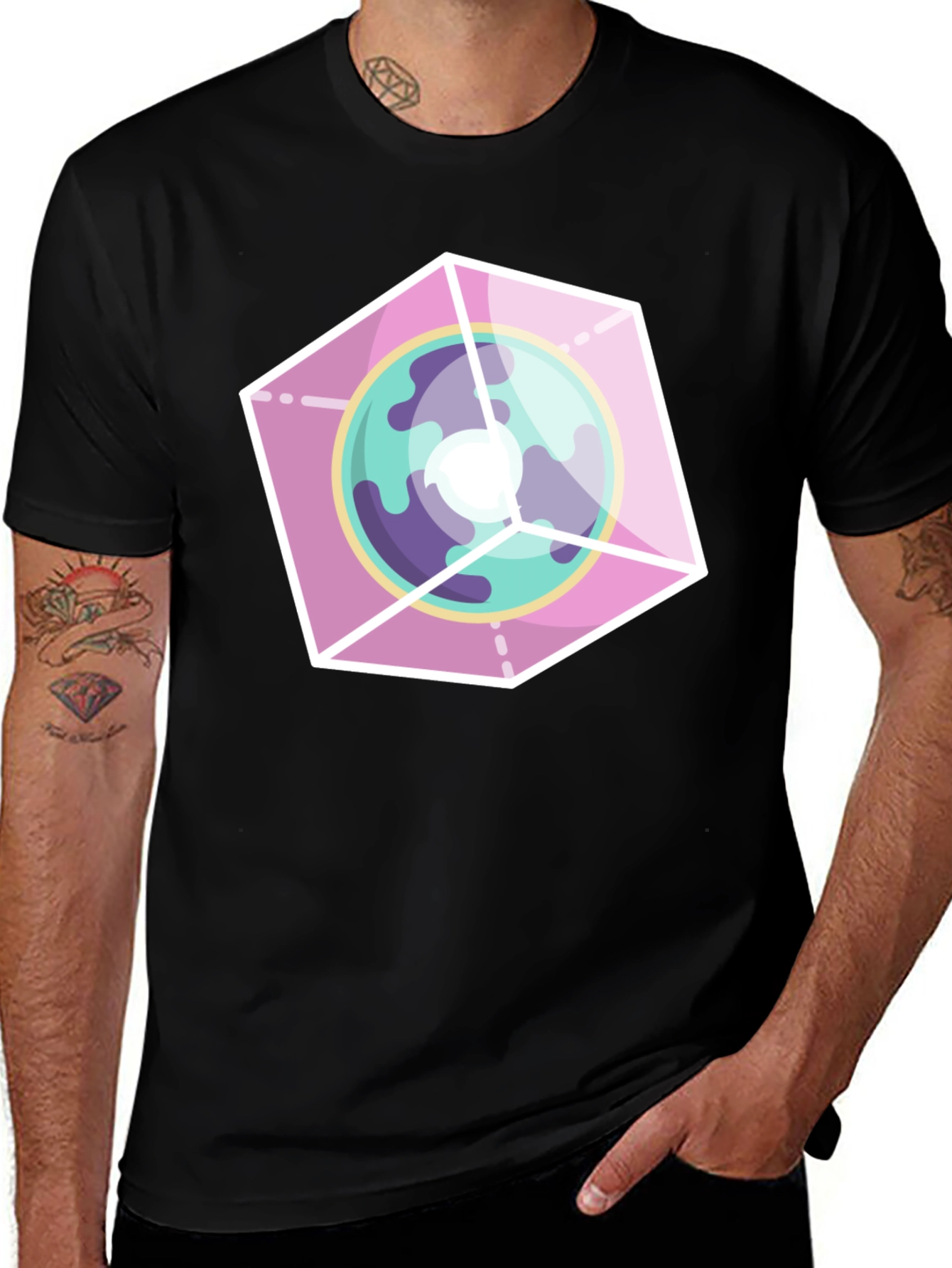 Geometric Planet Graphic Tee