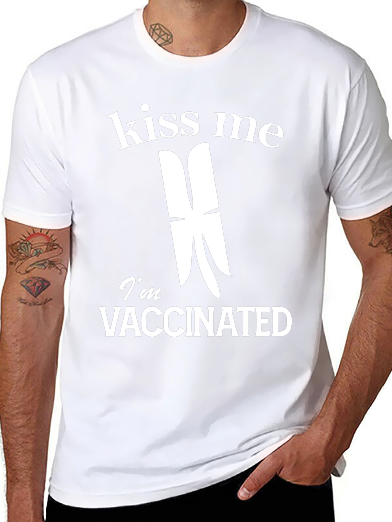 Kiss Me Im Vaccinated T-Shirt