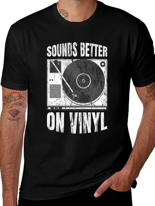Sounds Better on Vinyl Black T-Shirt