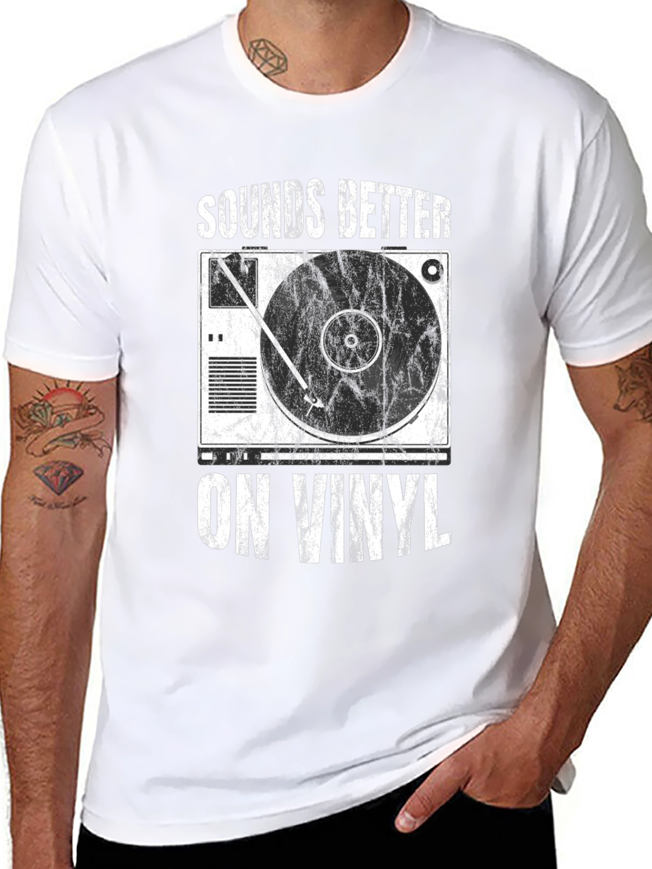 Sounds Better on Vinyl Black T-Shirt