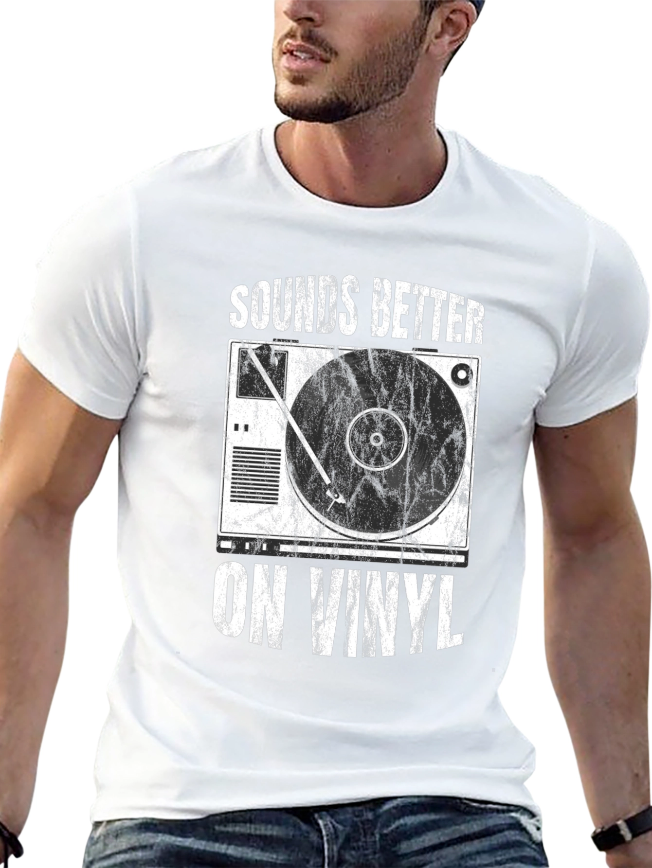 Sounds Better on Vinyl Black T-Shirt