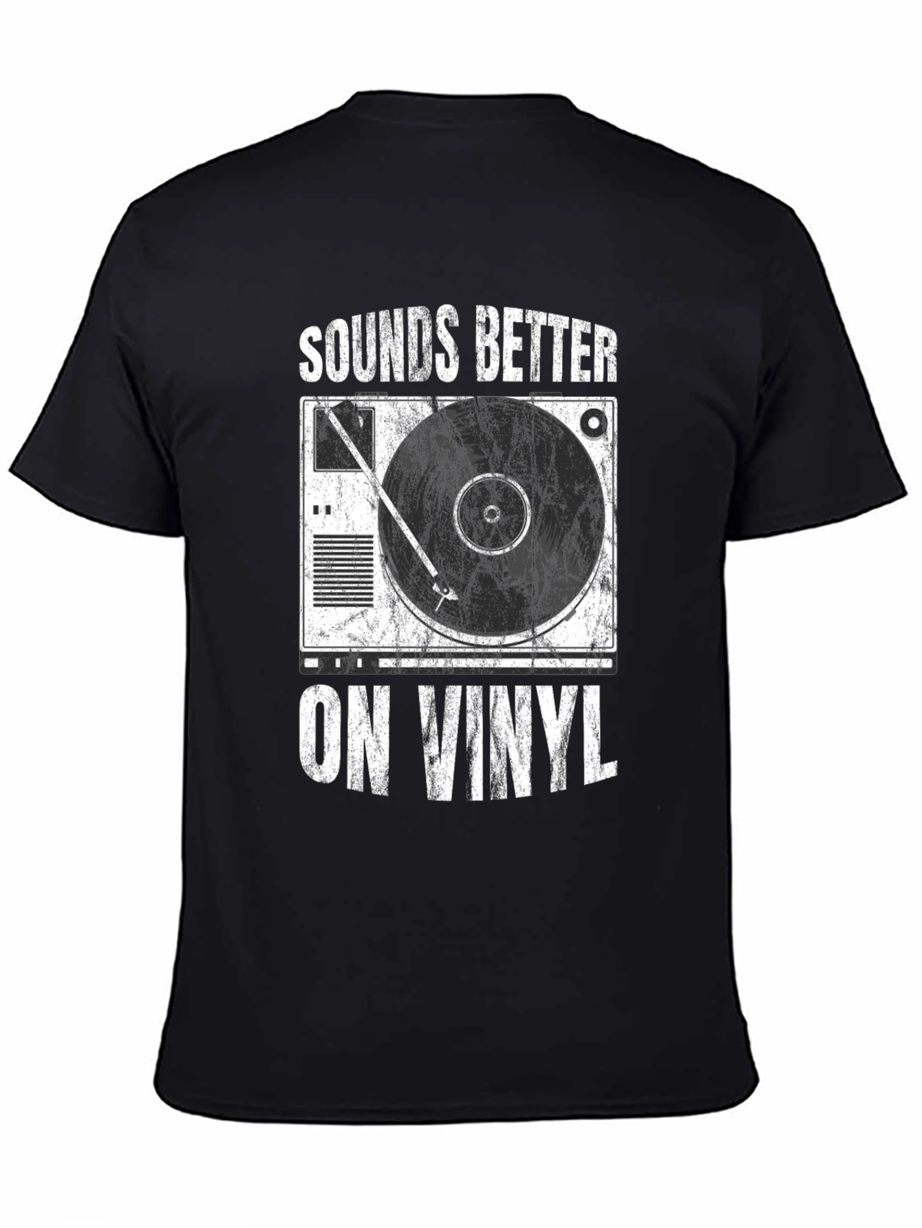 Sounds Better on Vinyl Black T-Shirt