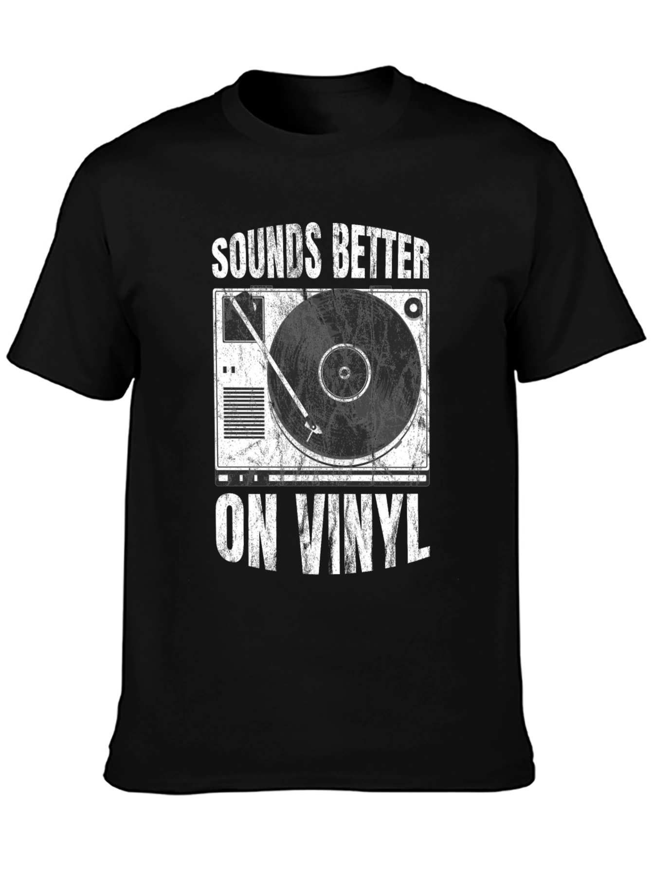 Sounds Better on Vinyl Black T-Shirt