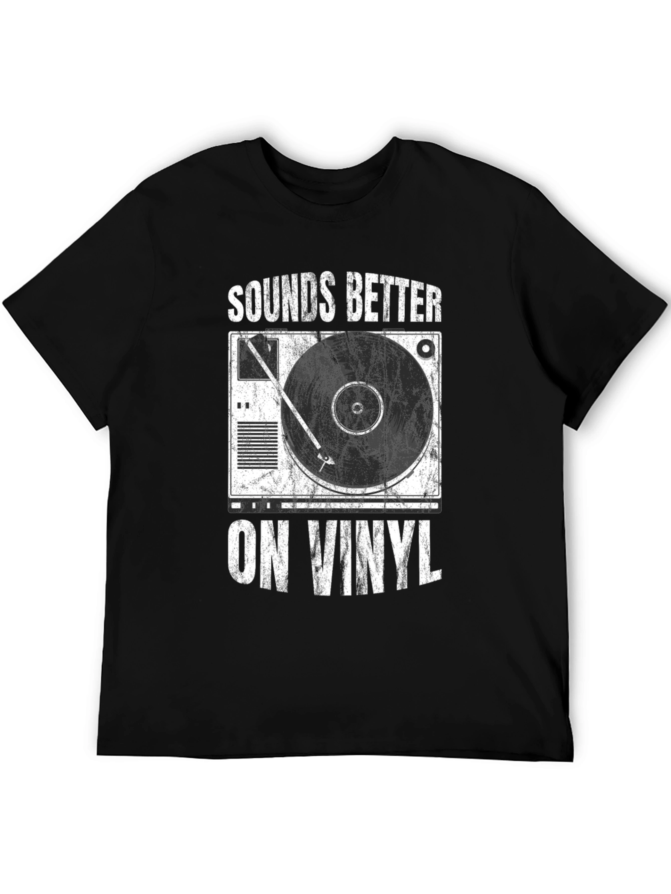 Sounds Better on Vinyl Black T-Shirt