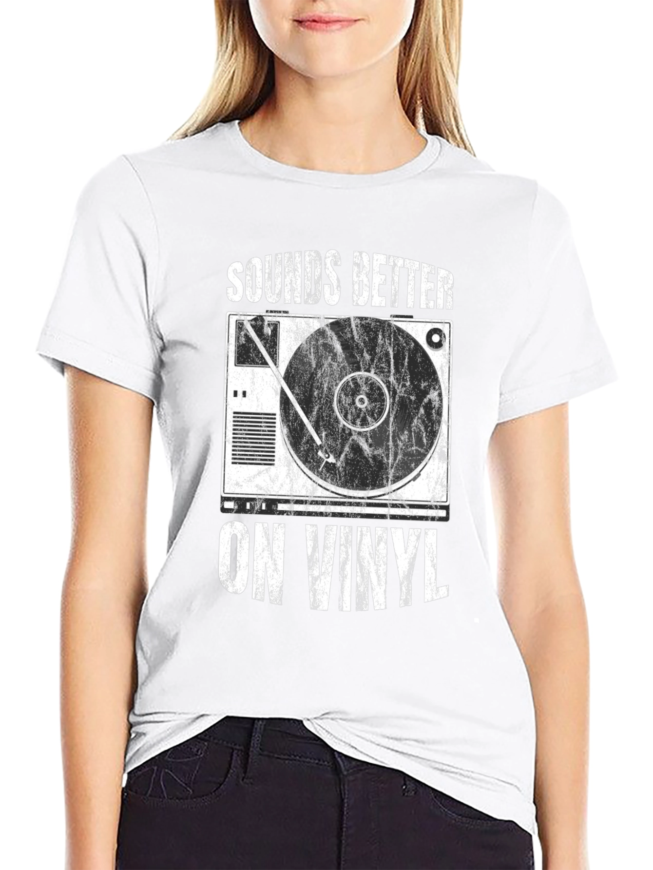 Sounds Better on Vinyl Black T-Shirt