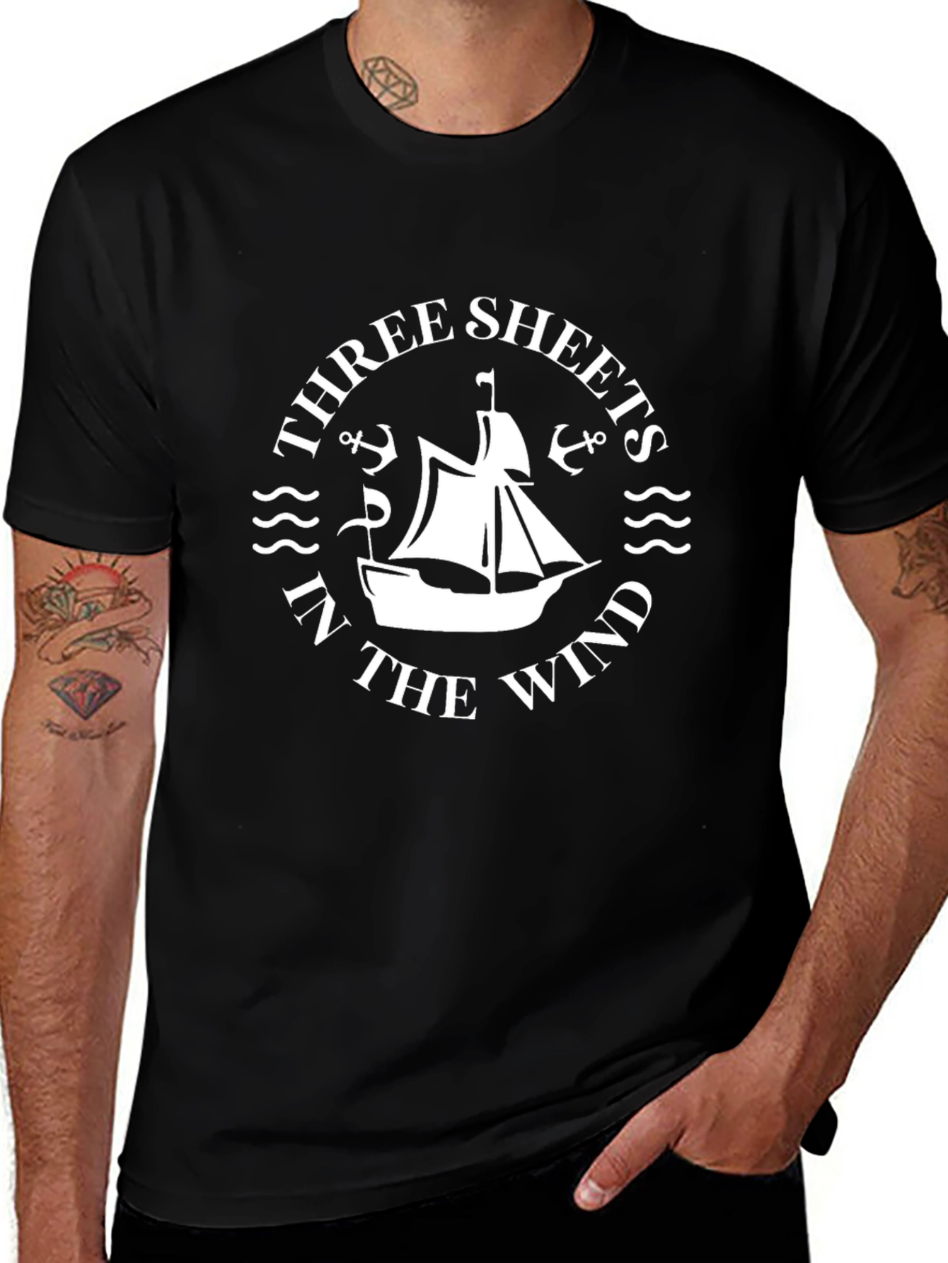 Three Sheets in the Wind Graphic T-Shirt