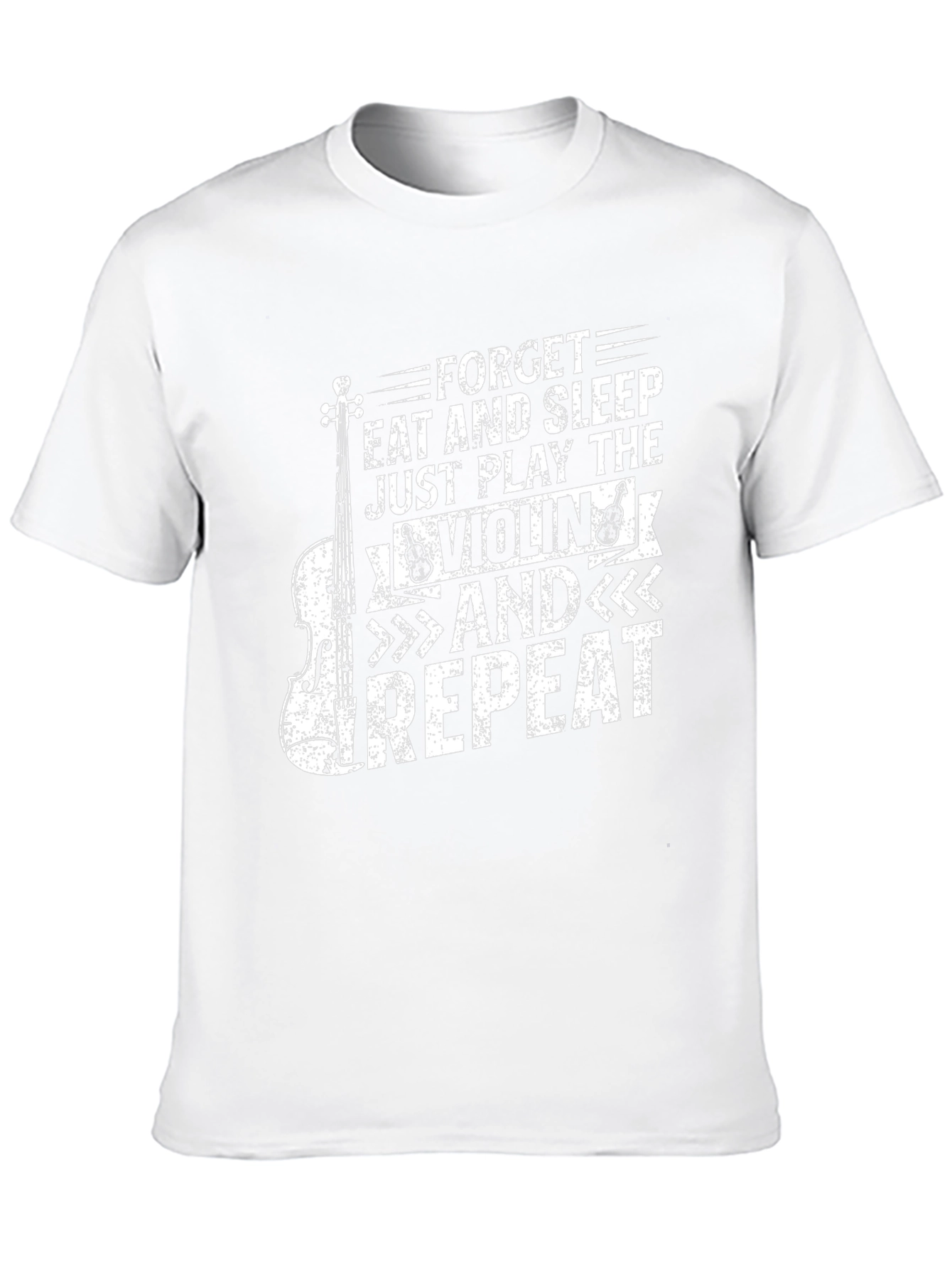 Violin Player Black T-Shirt: Forget Eat Sleep Repeat